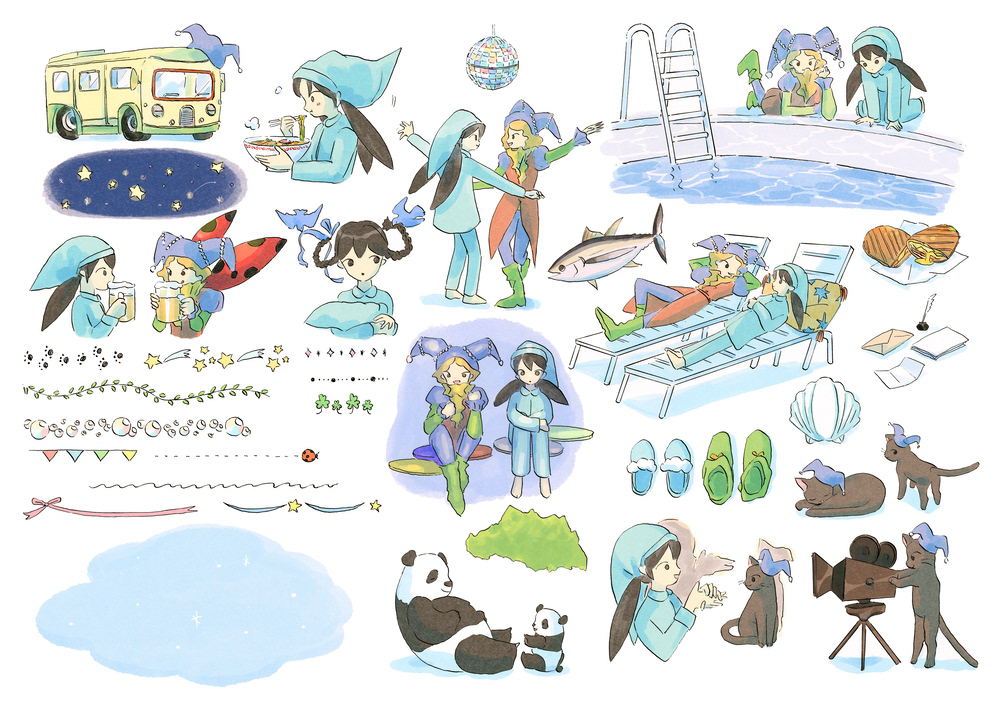 野外映画フェス《かつての水面と森の映画祭 2024》ー挿絵