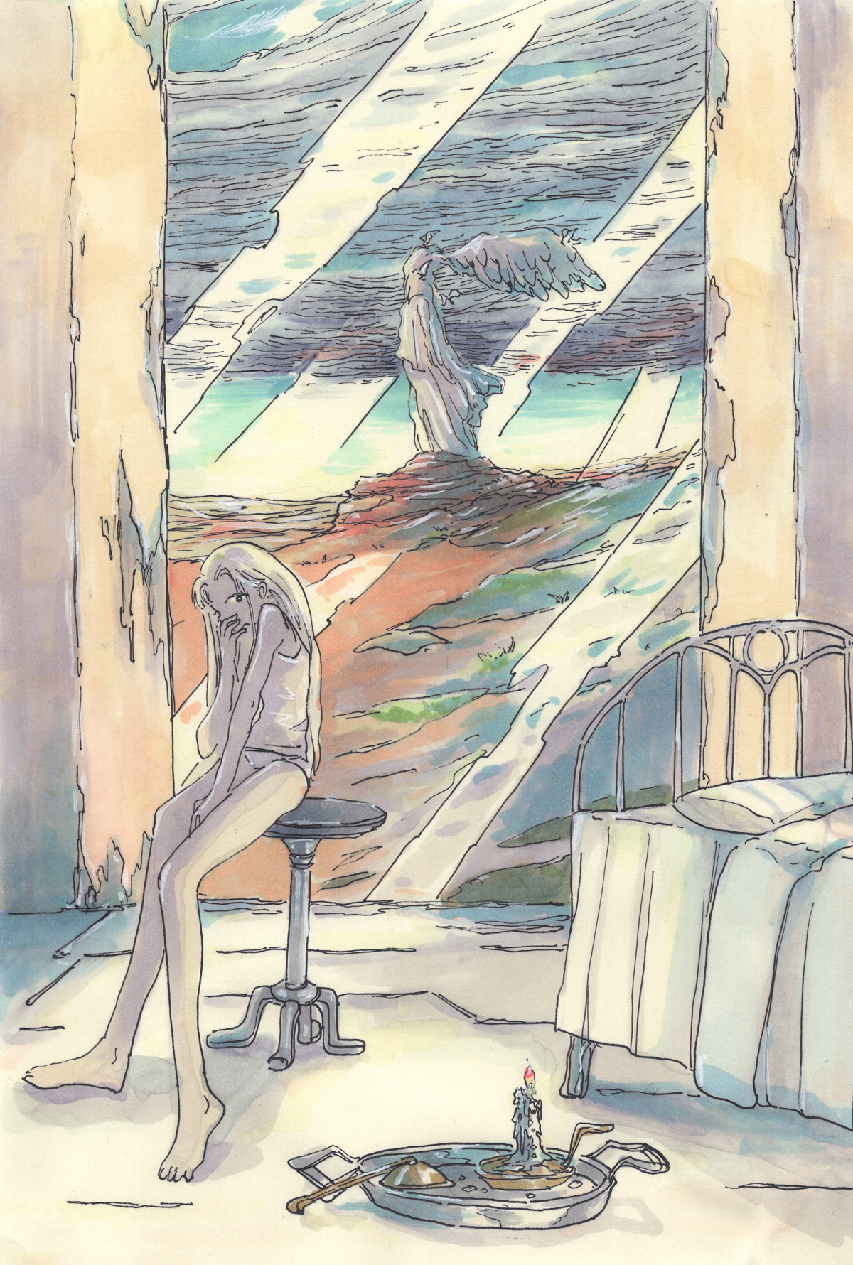 開かれた庭、始まりは雨上がり