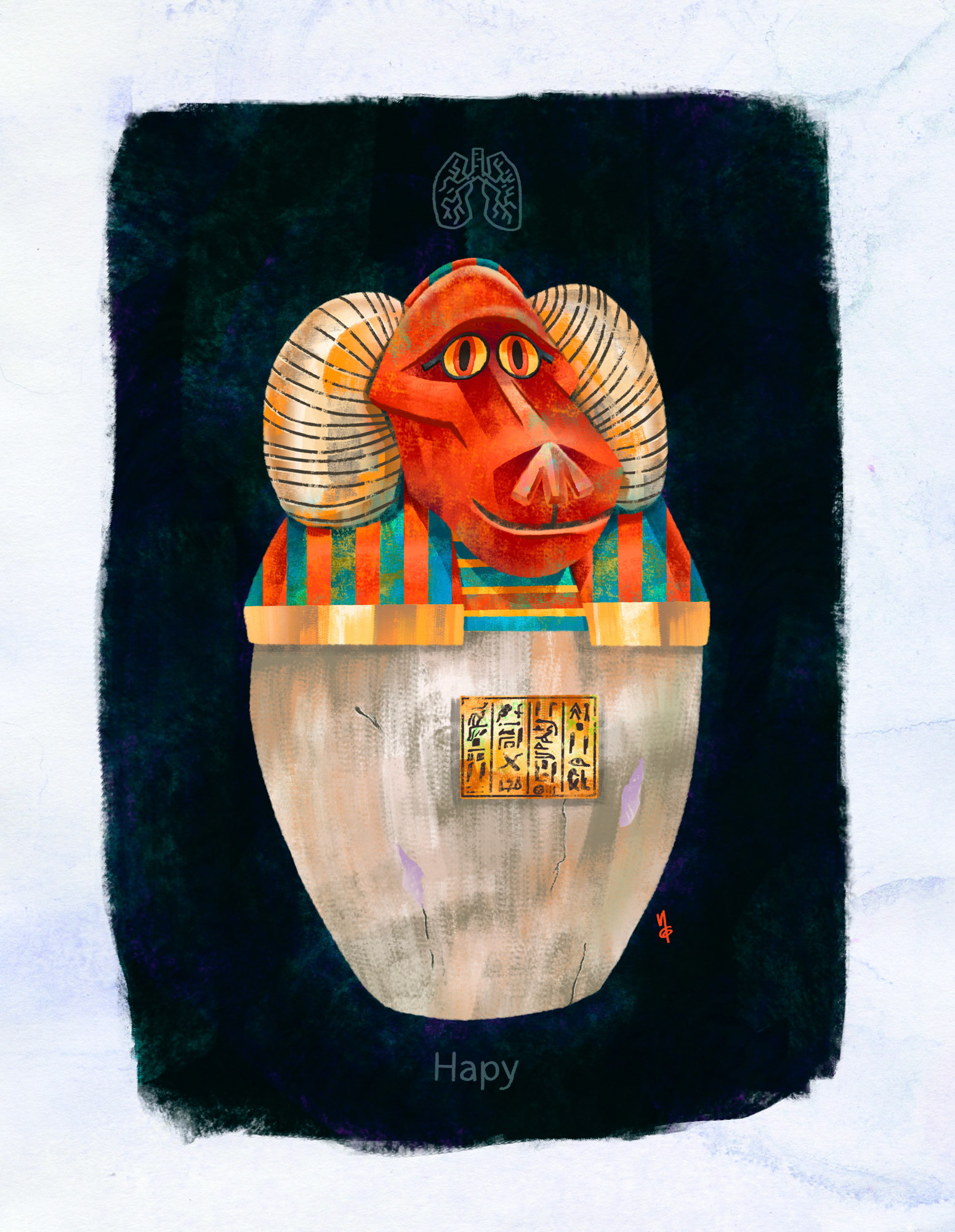 Vaso canopo: Hapy