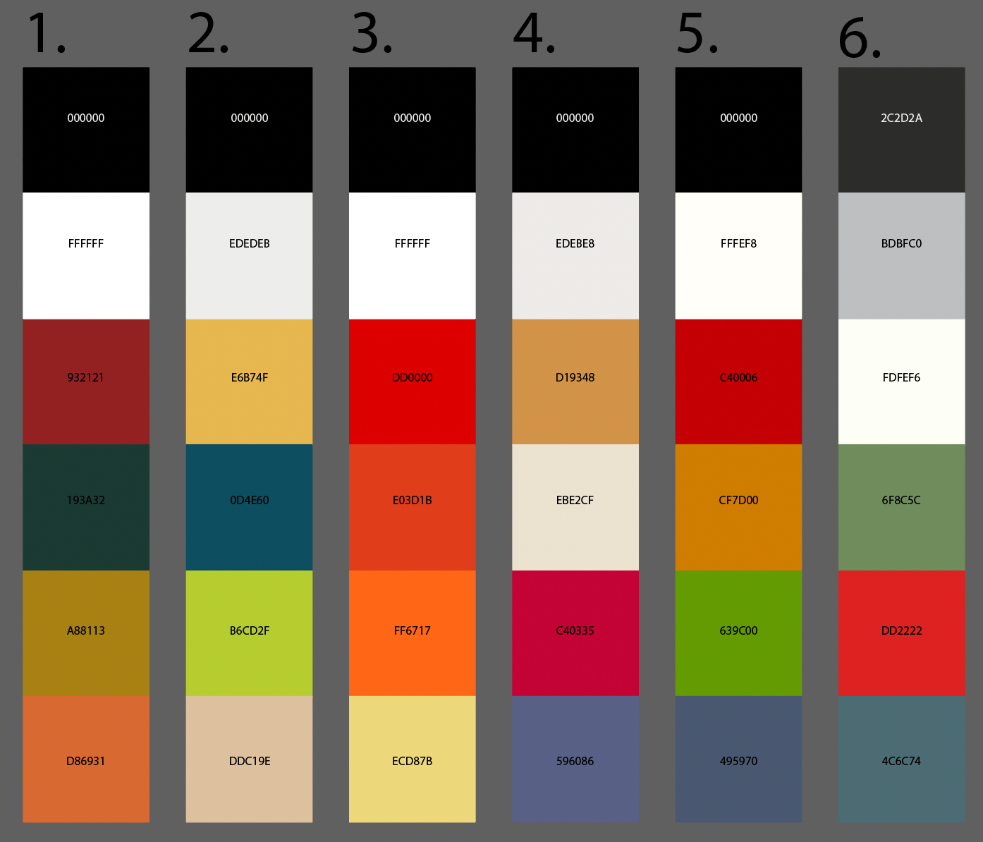 Color Palette Options