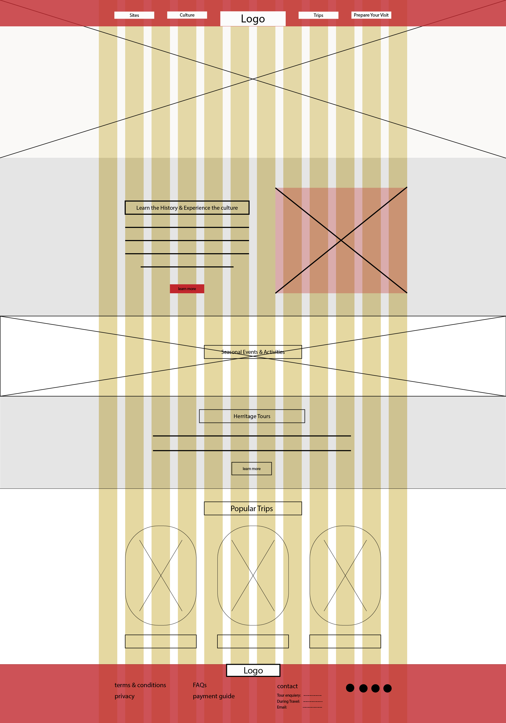 Index/Home Wireframe