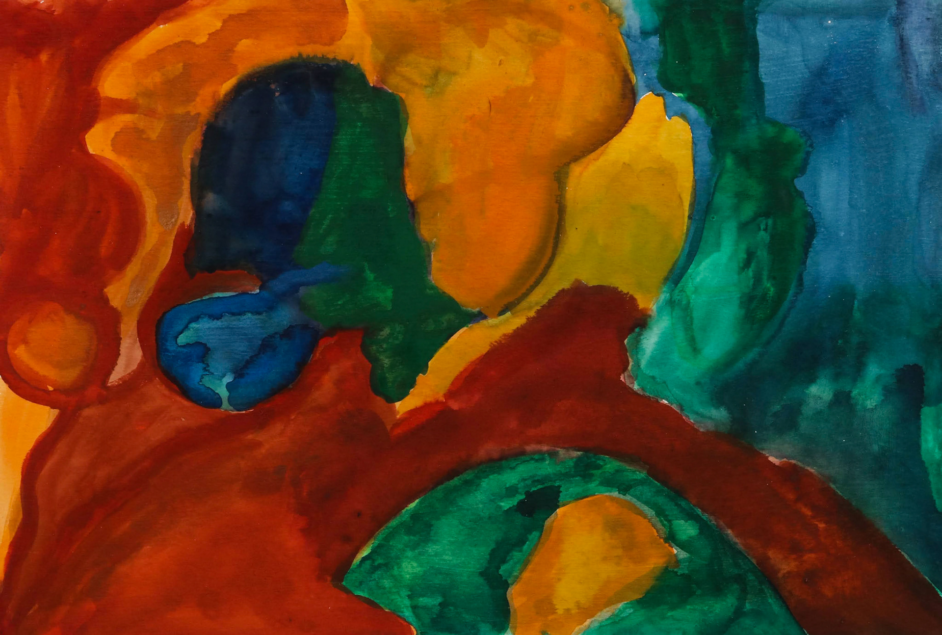 11" x 7.5" color inks on watercolor paper
