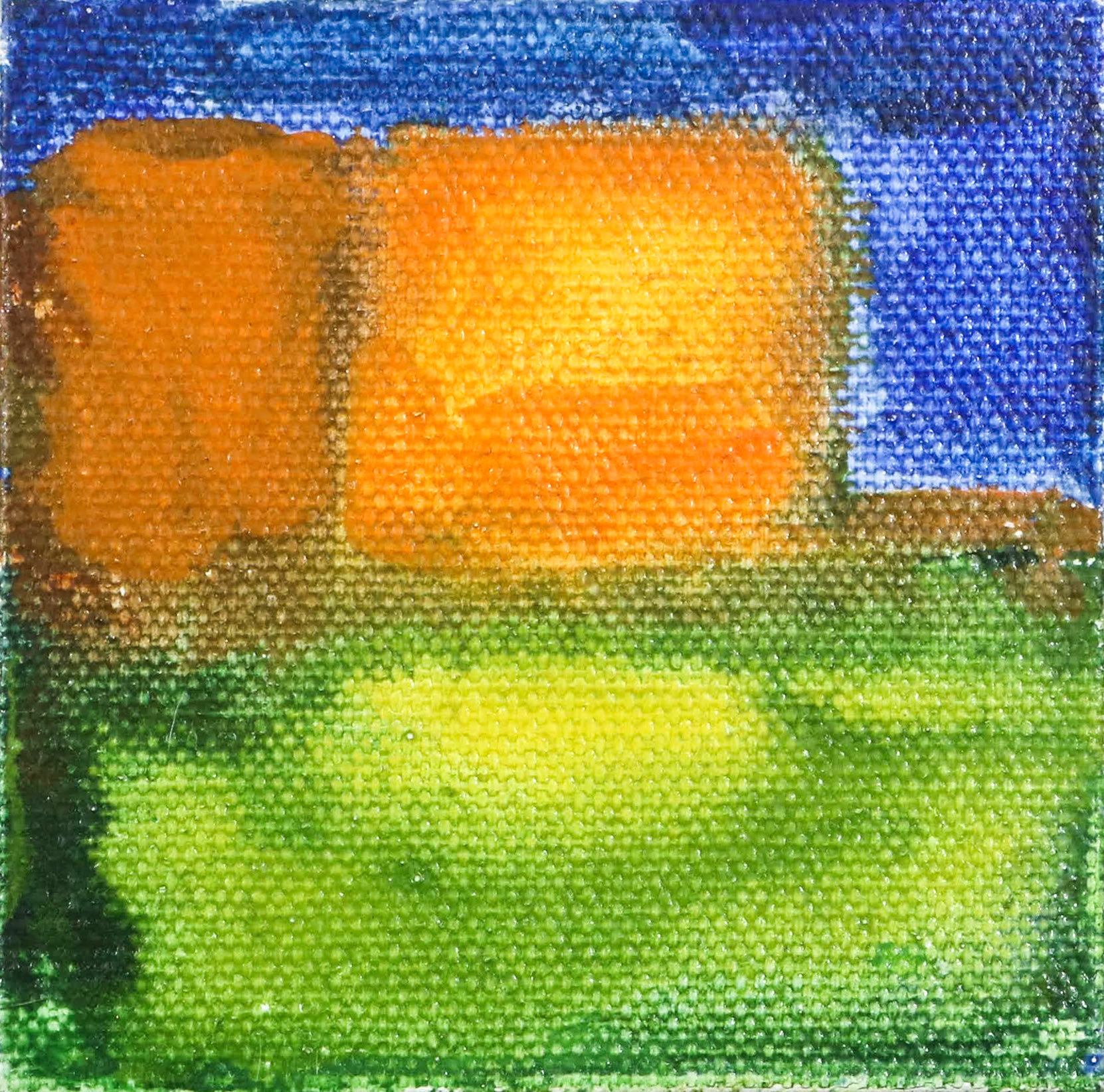 3" x3" watercolor on canvas