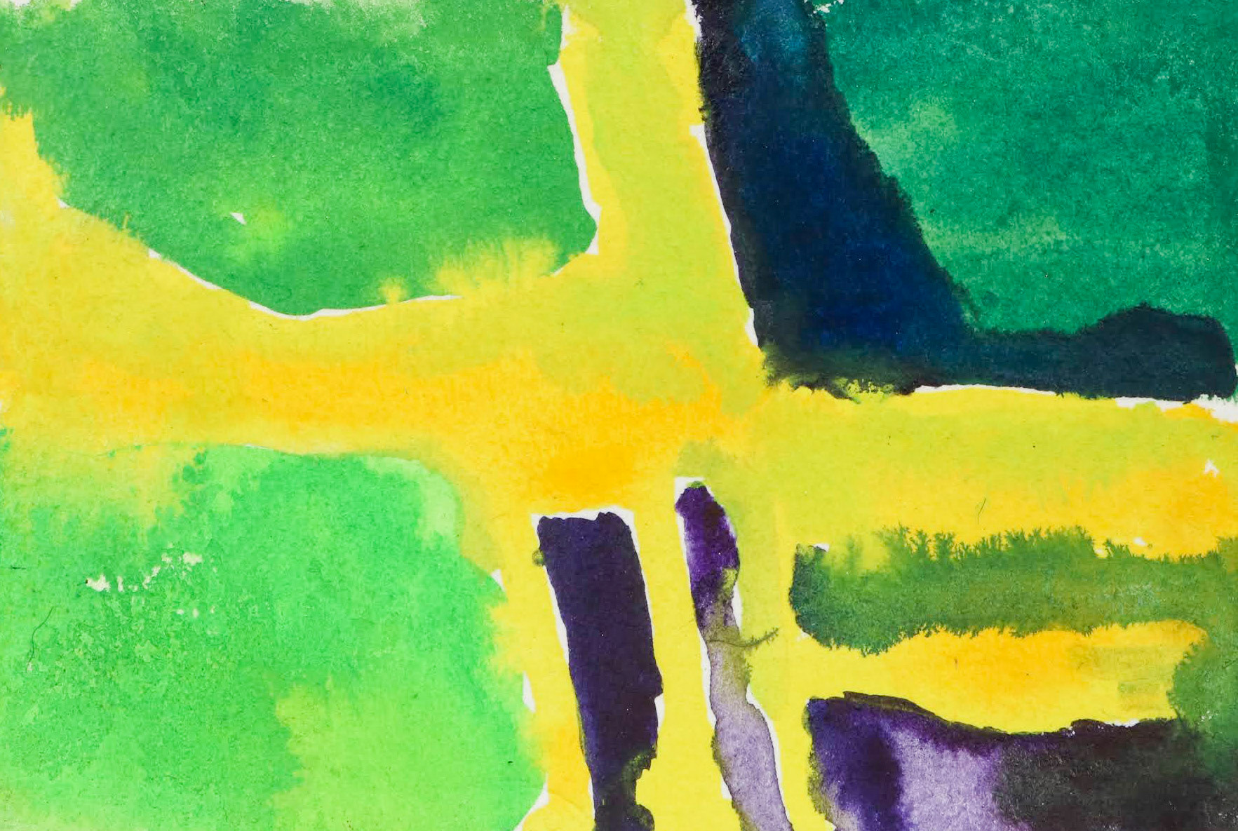 4" x 3" watercolor on paper