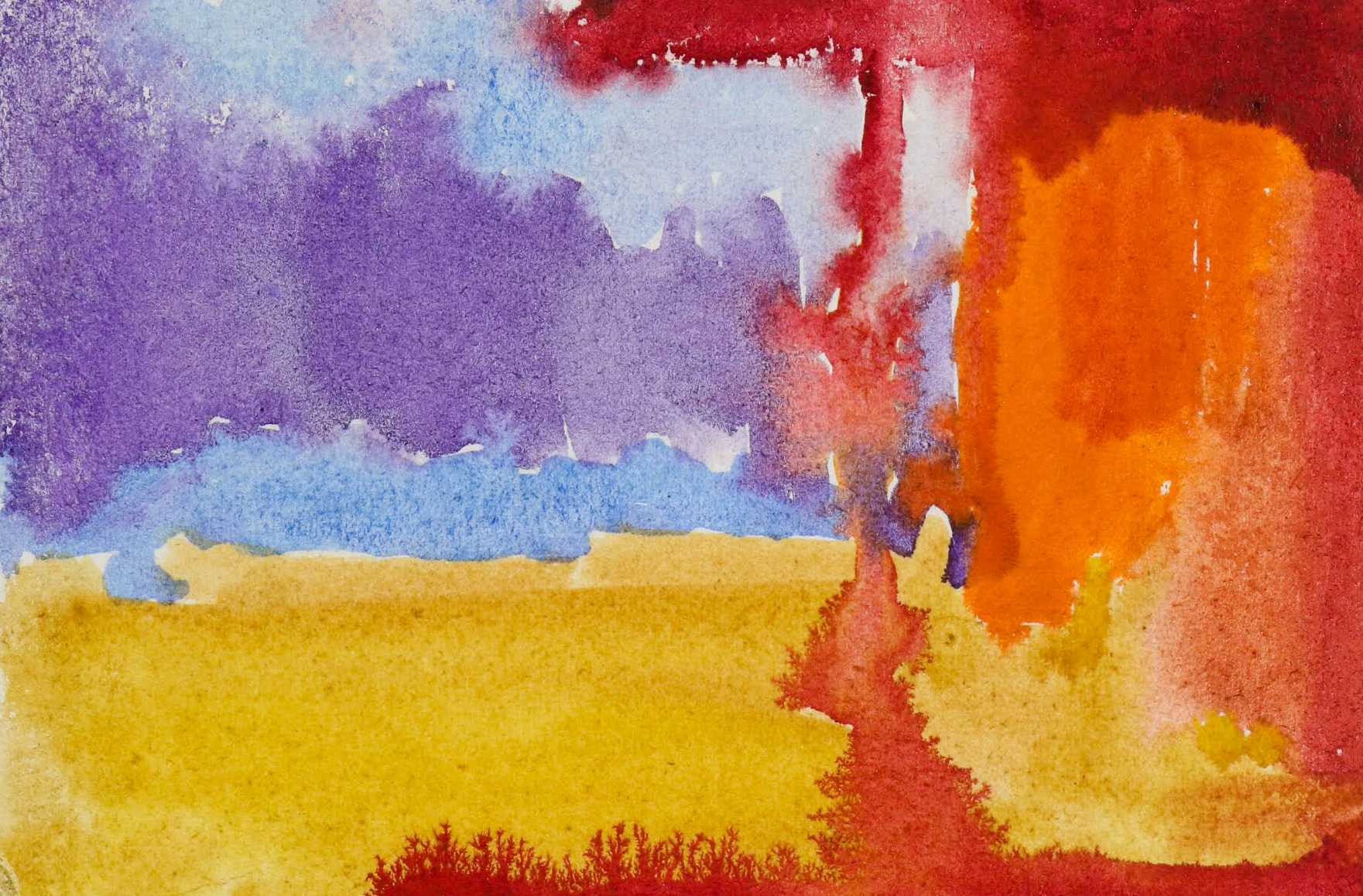 4" x 3" watercolor on paper