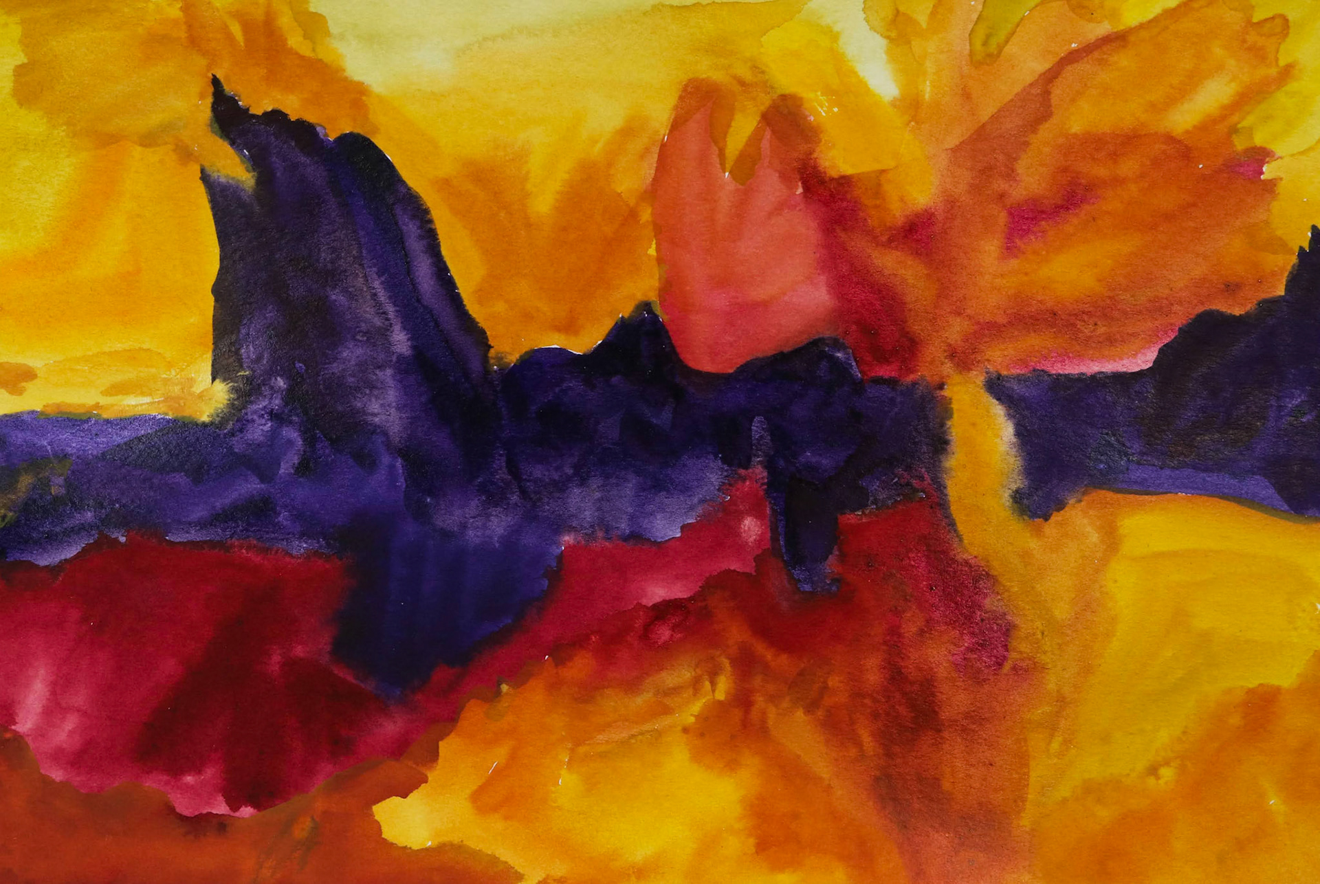 11" x 7.5" color inks on watercolor paper