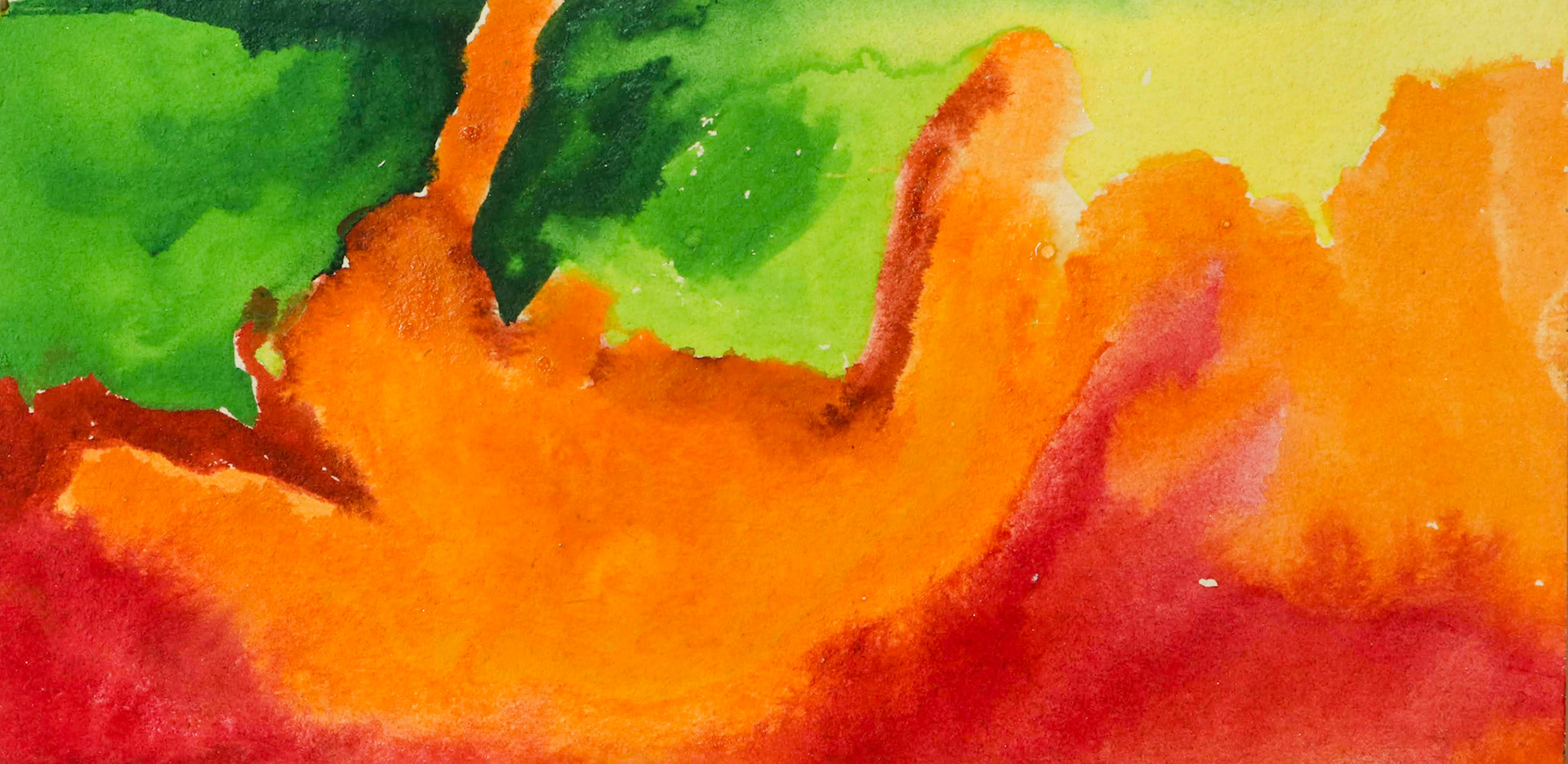 6" x 3" watercolor on paper