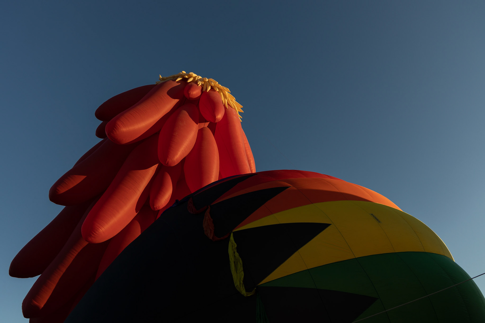 Chili Frijole Festival Hot Air Balloon launch in Pueblo, Colorado