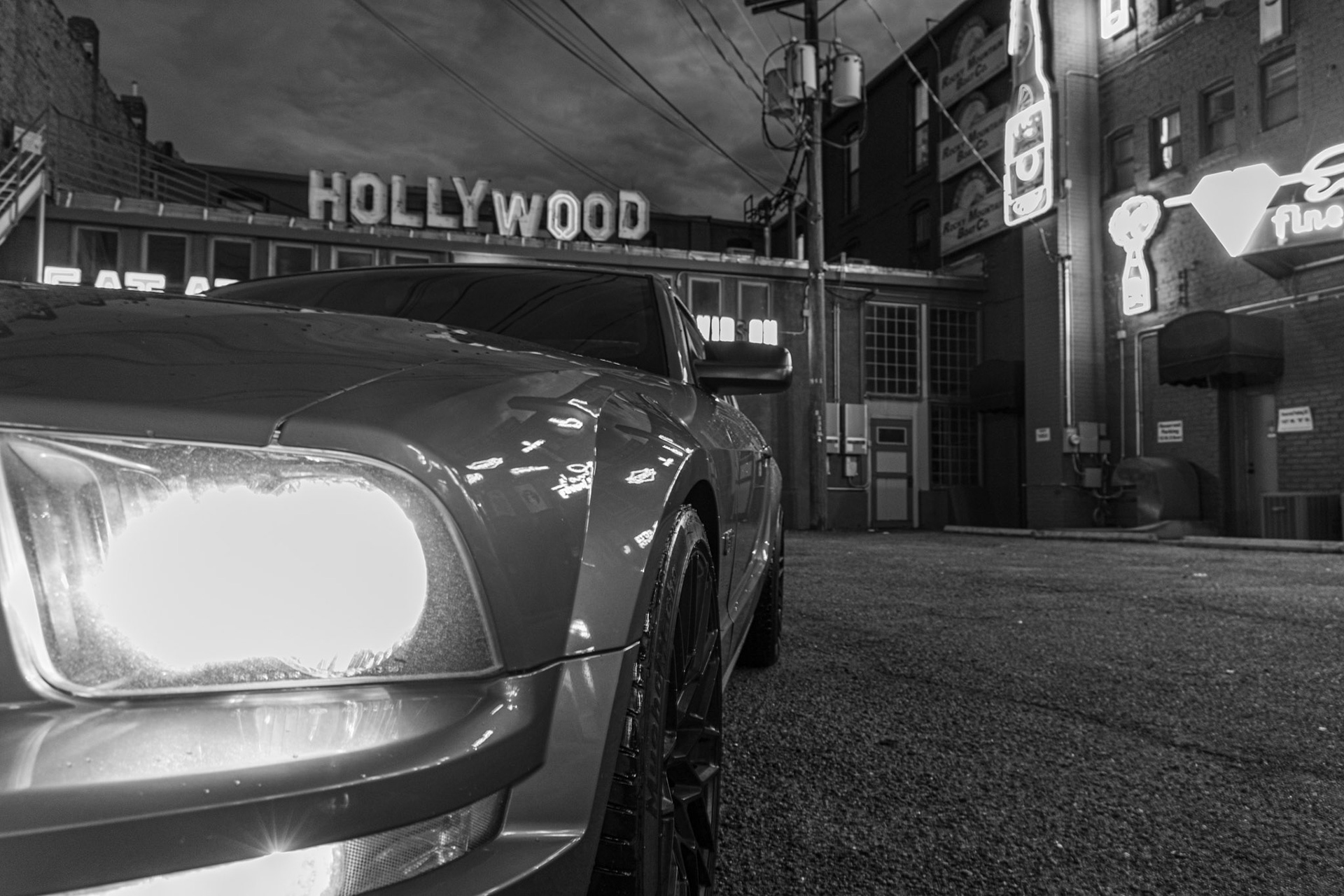 Downtown Night Life Pueblo, Colorado (Neon Alley)