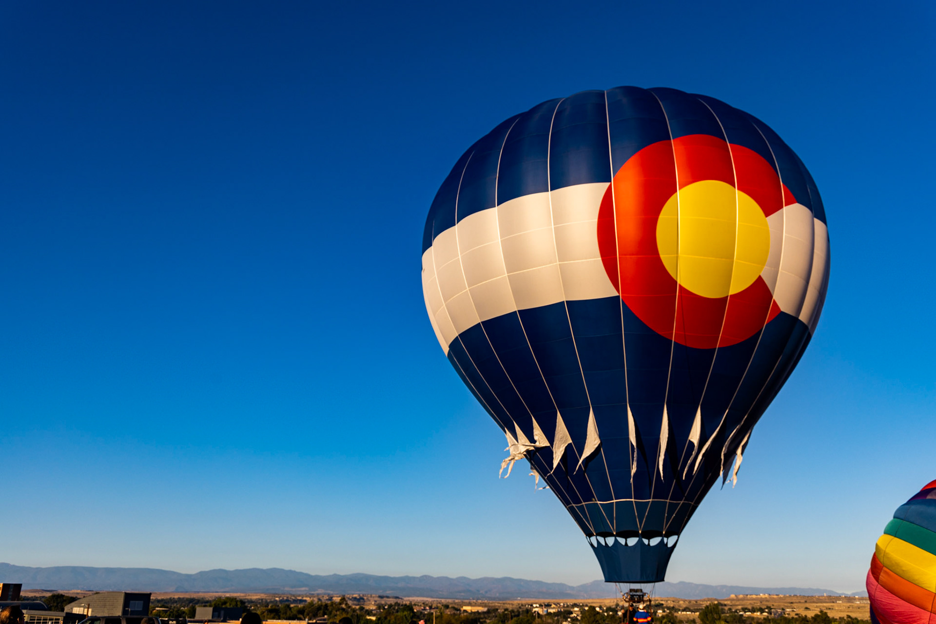 Chili Frijole Festival Hot Air Balloon launch in Pueblo, Colorado
