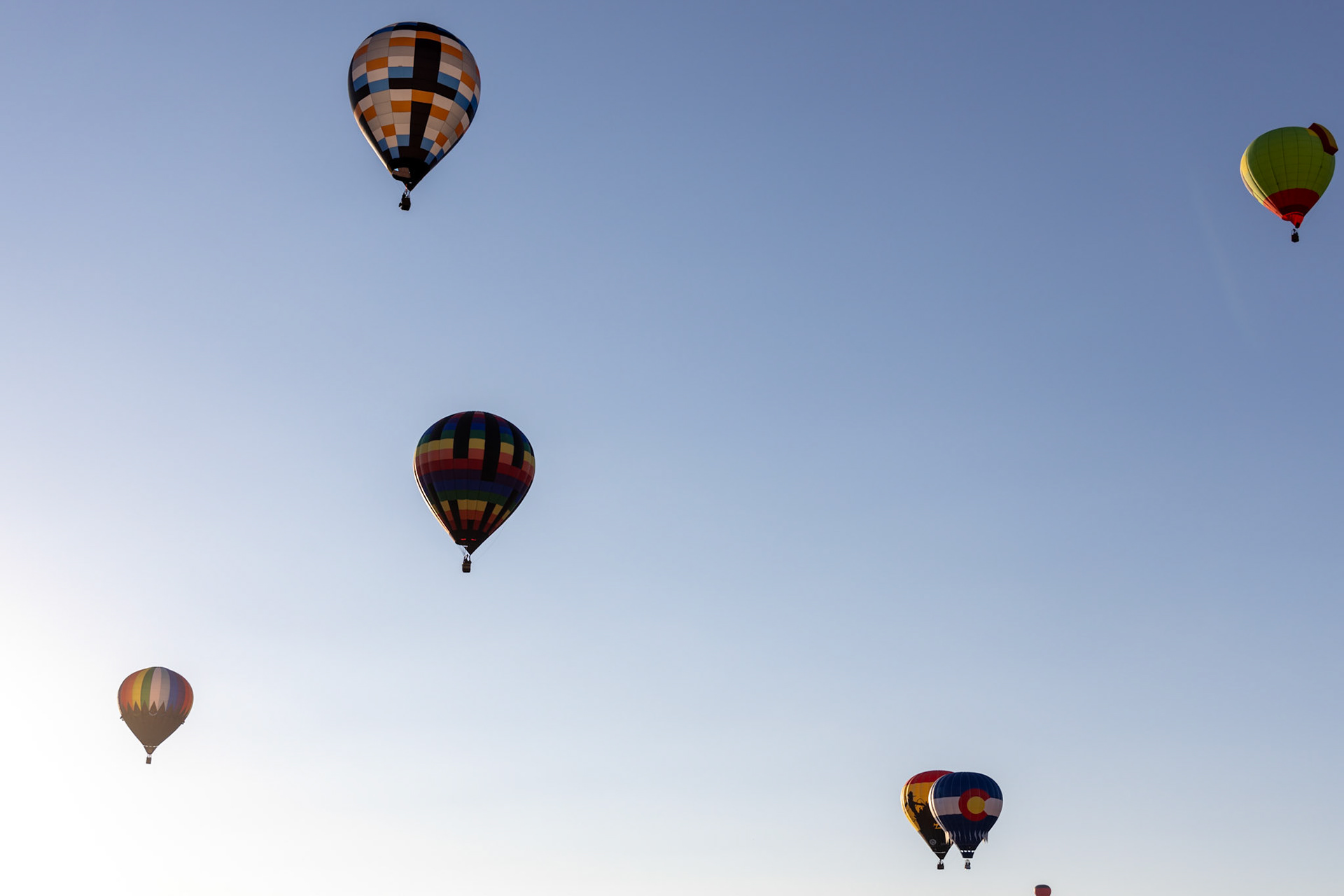 Chili Frijole Festival Hot Air Balloon launch in Pueblo, Colorado