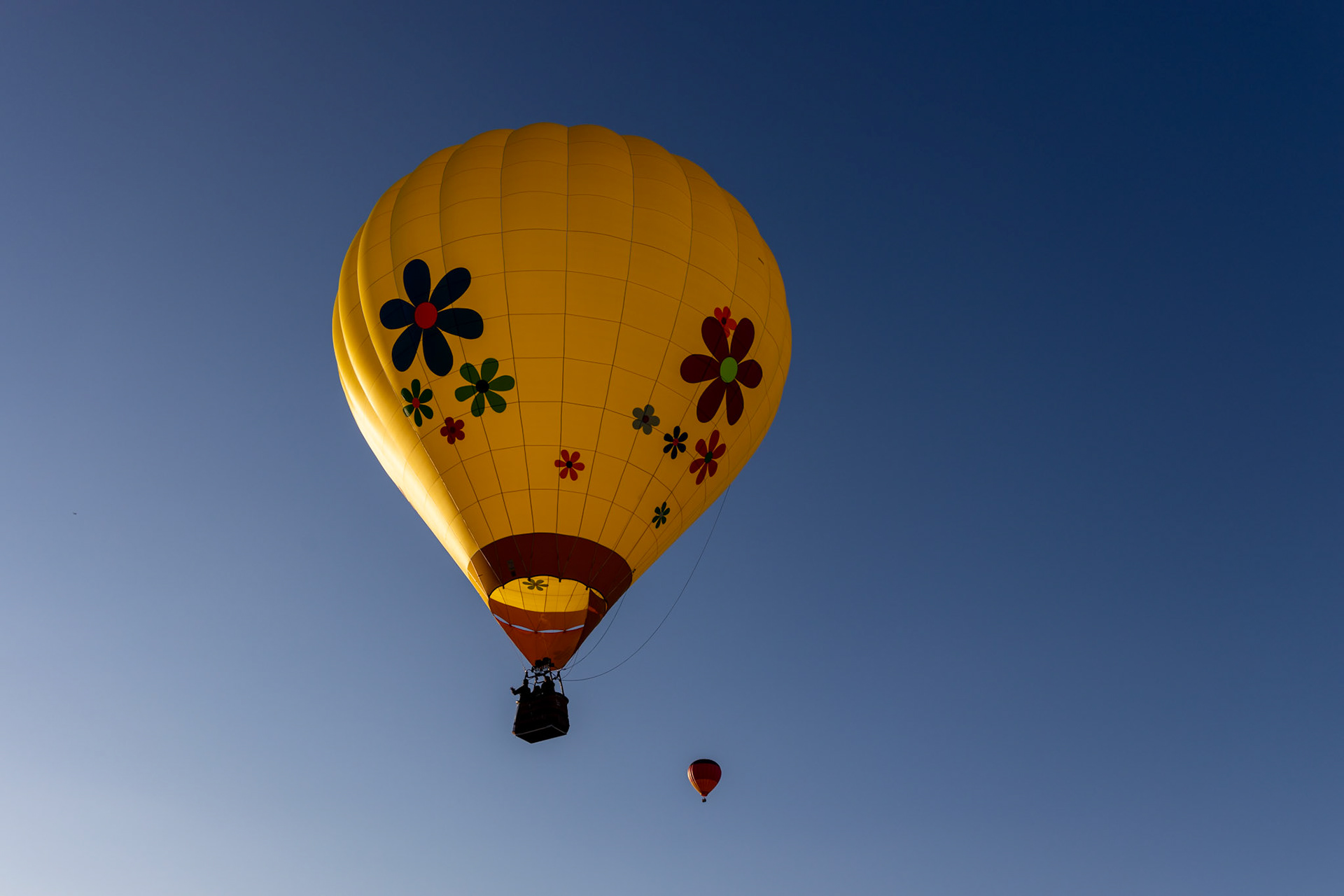 Chili Frijole Festival Hot Air Balloon launch in Pueblo, Colorado
