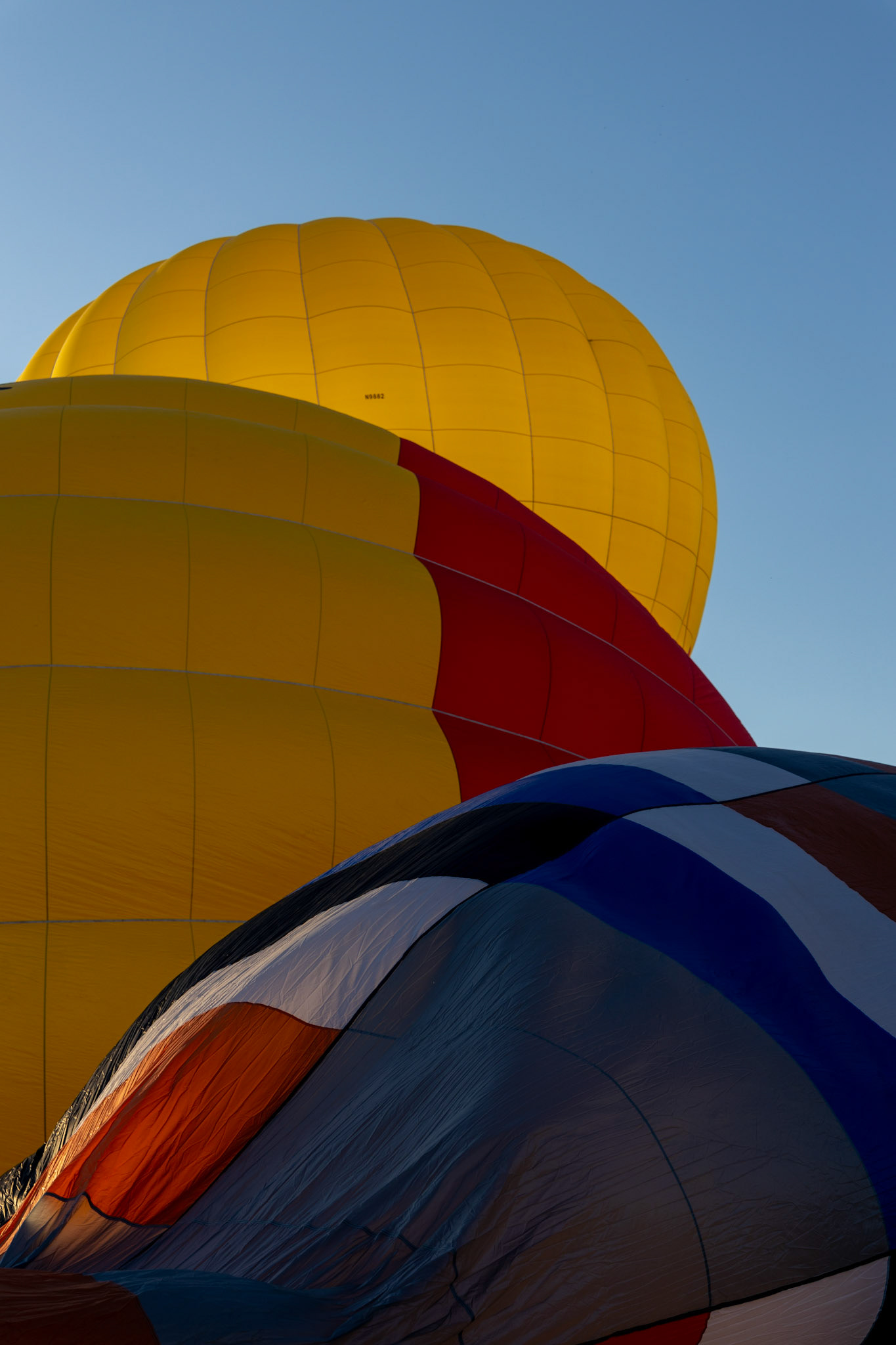 Chili Frijole Festival Hot Air Balloon launch in Pueblo, Colorado