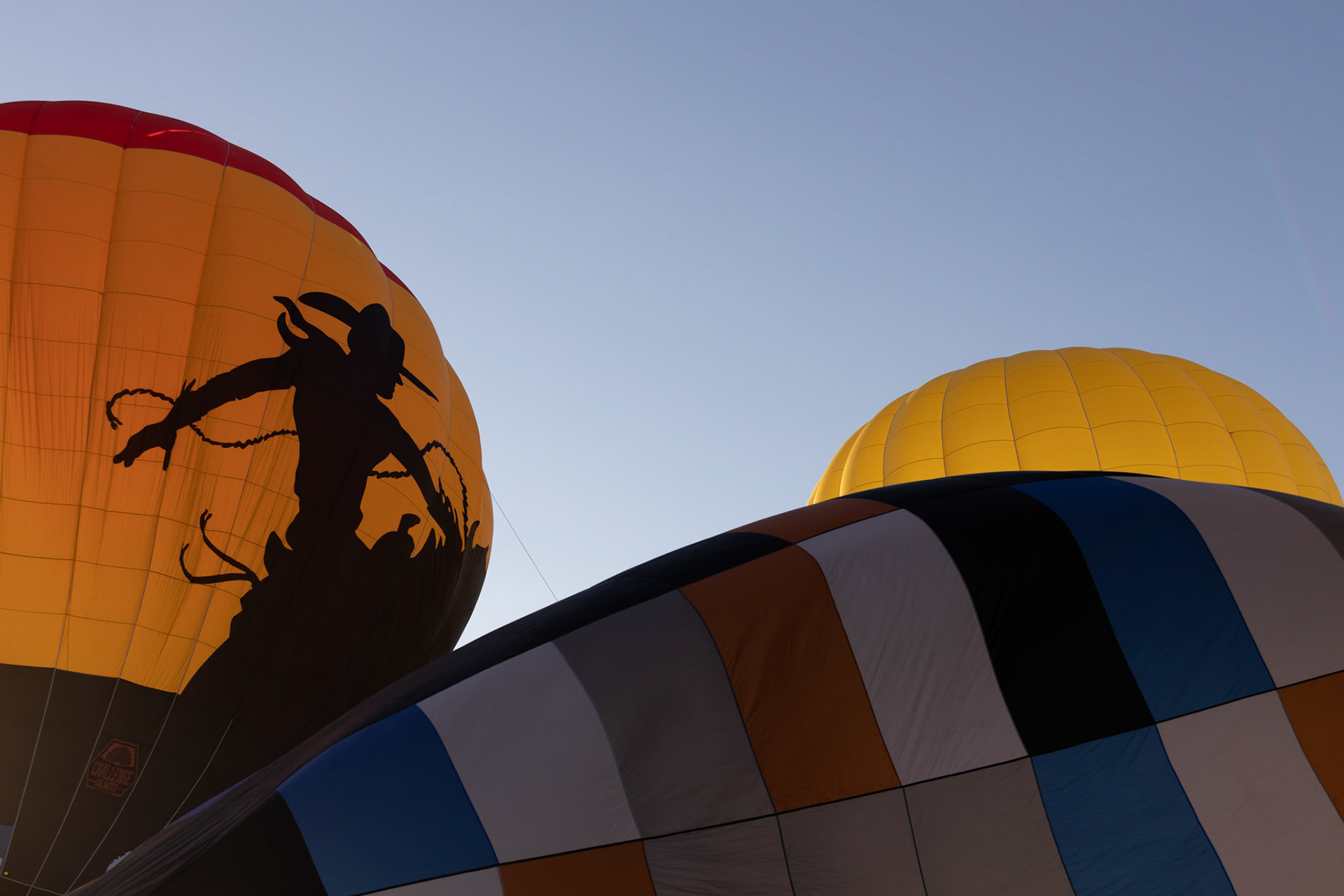 Chili Frijole Festival Hot Air Balloon launch in Pueblo, Colorado