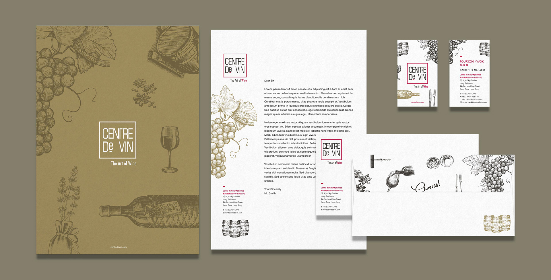 Centre de Vin - Identity Design