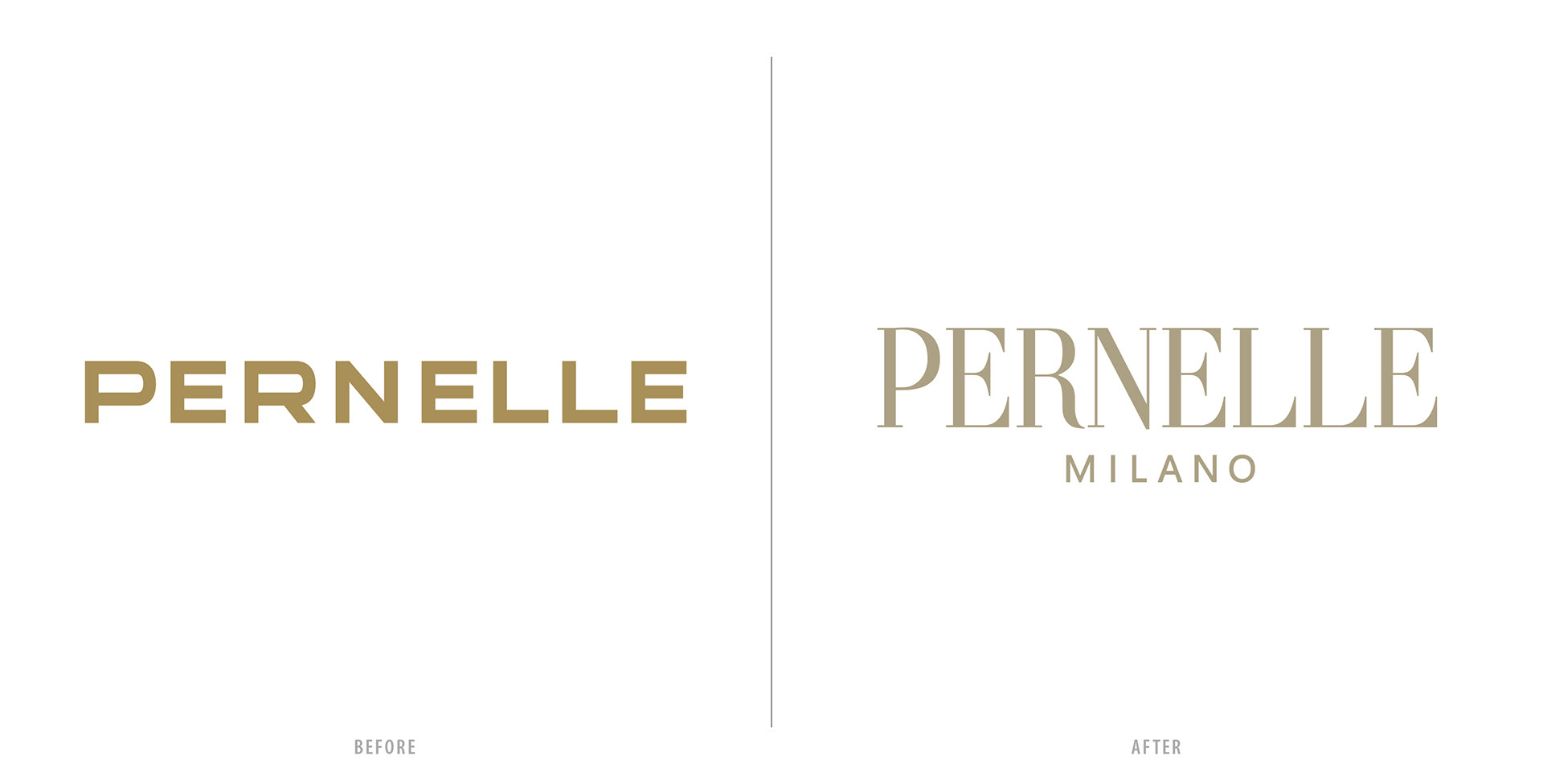 Pernelle Handbag - Logo Design Before After