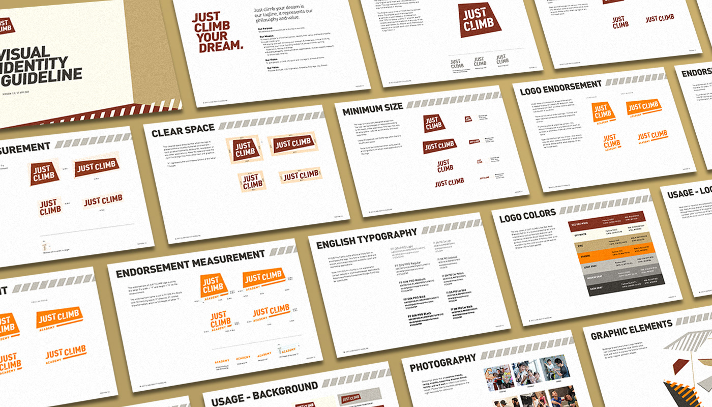 Hong Kong Just Climb brand guideline