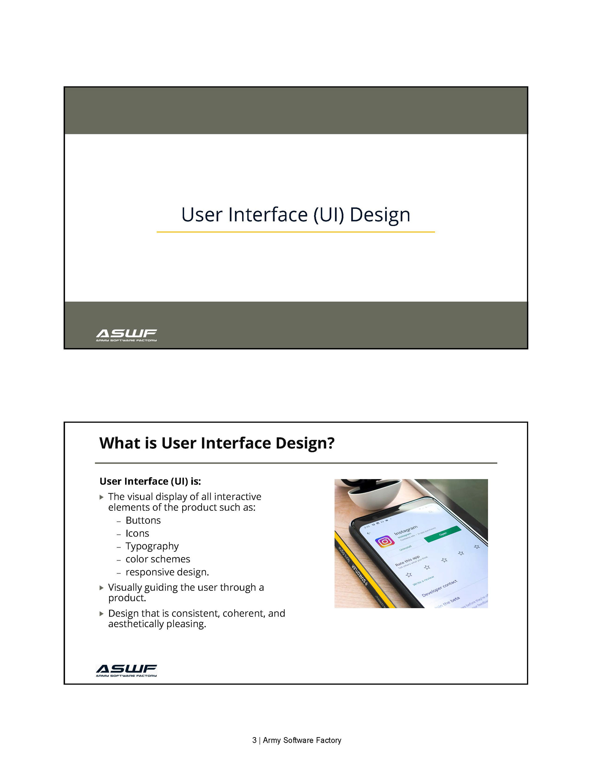 UIUX Design 2 day course - Student Workbook