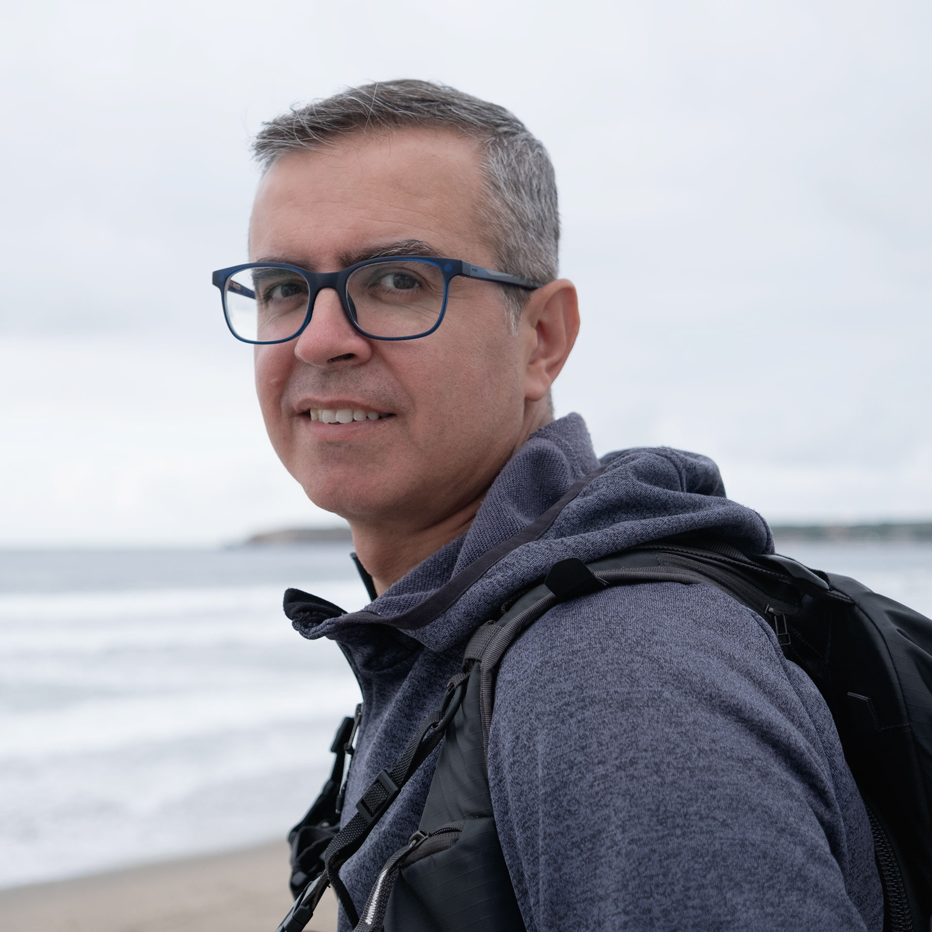 Retrato frente al mar de David Moya