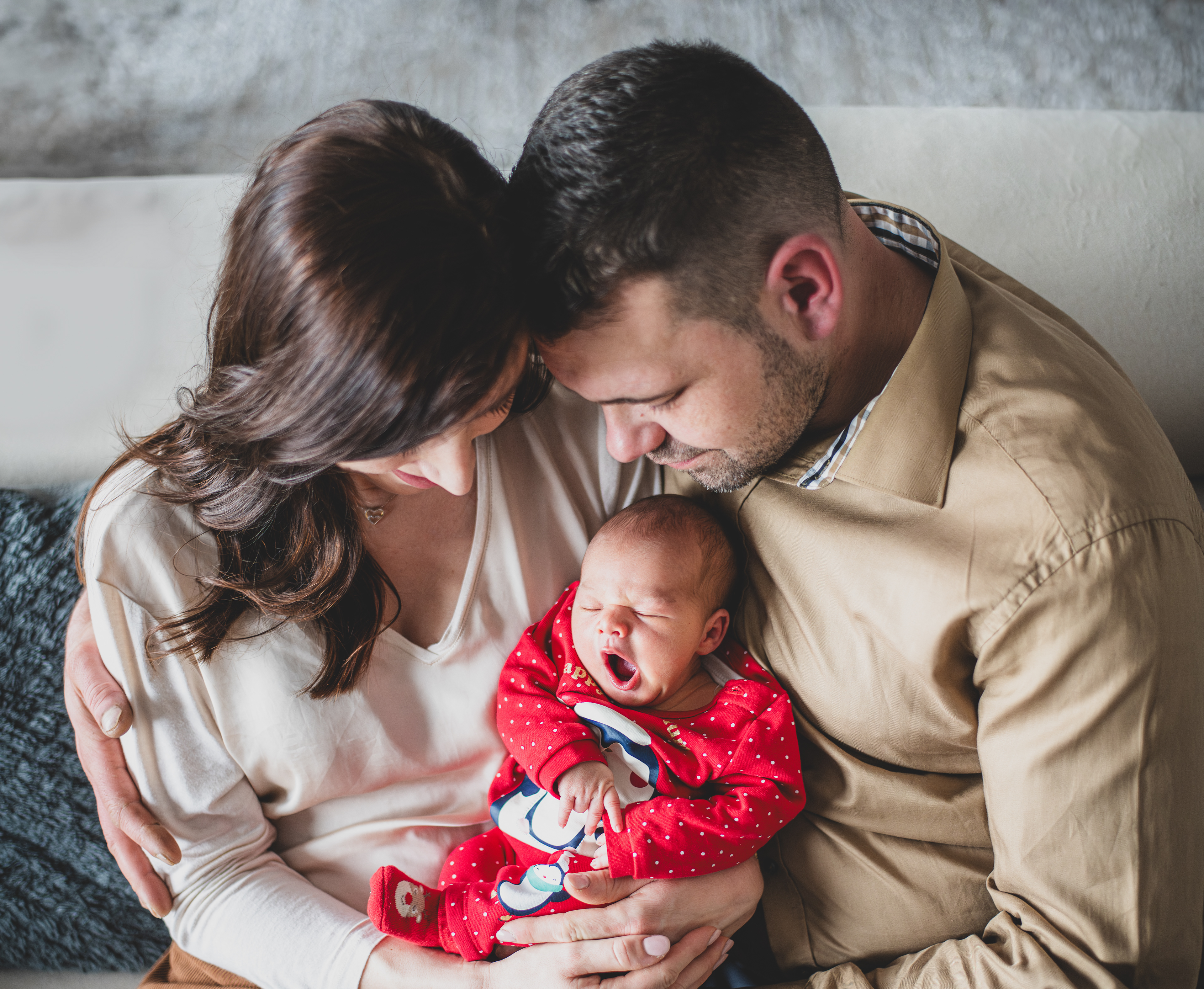 Familie mit Baby