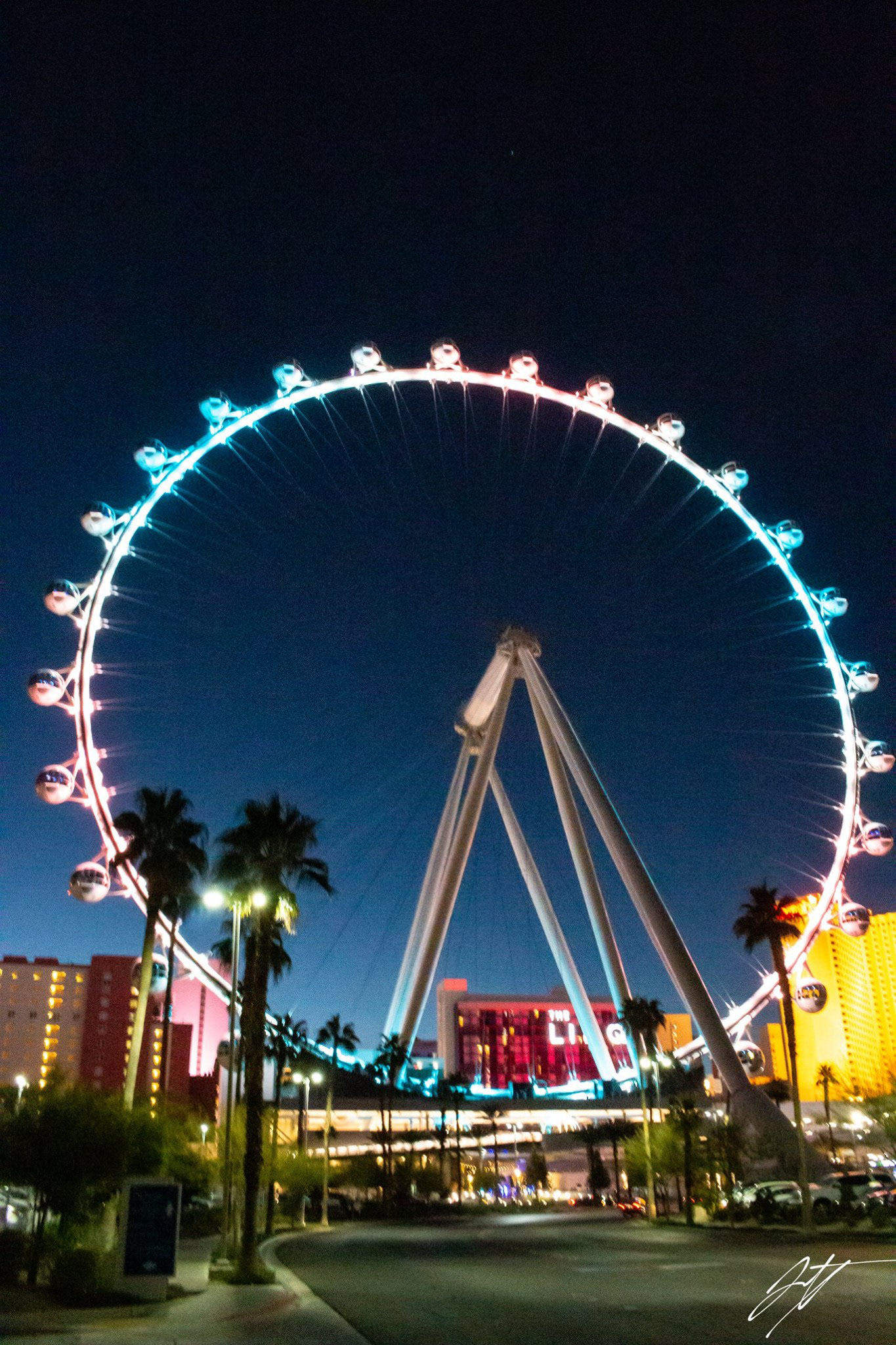 High Roller at Night