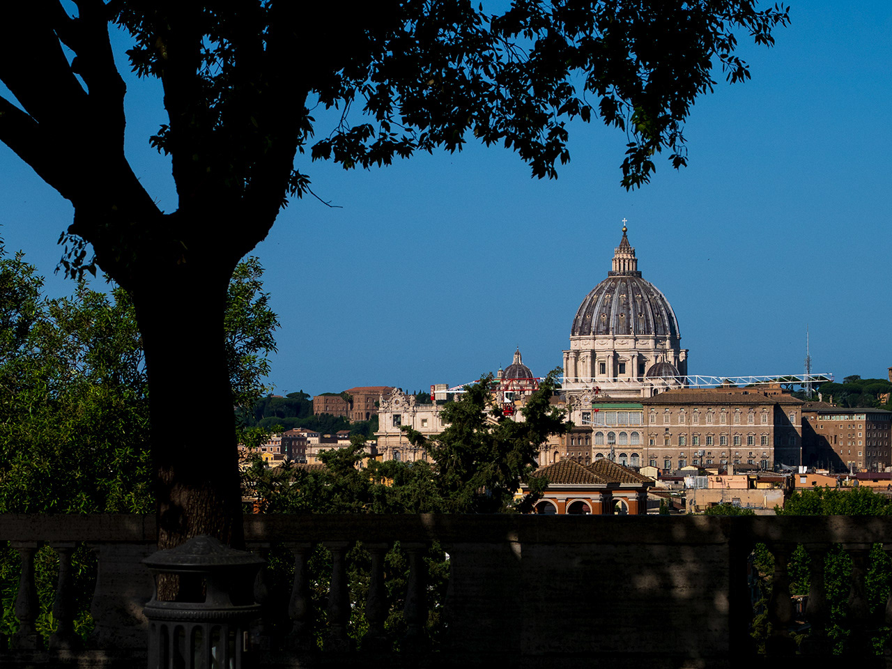 St. Peter's Basilica Seen from Piazza del Popolo