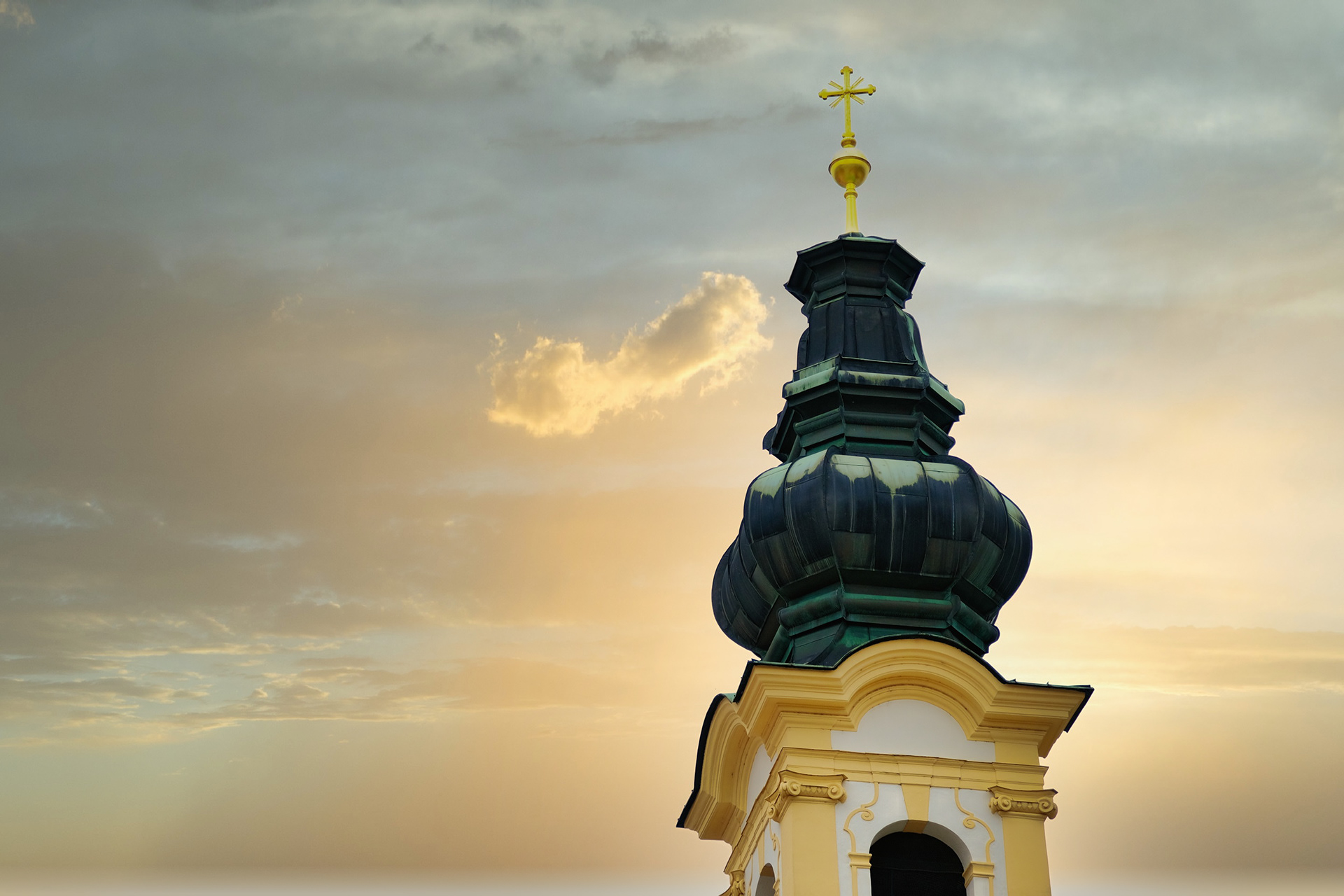 Salzburg church spire