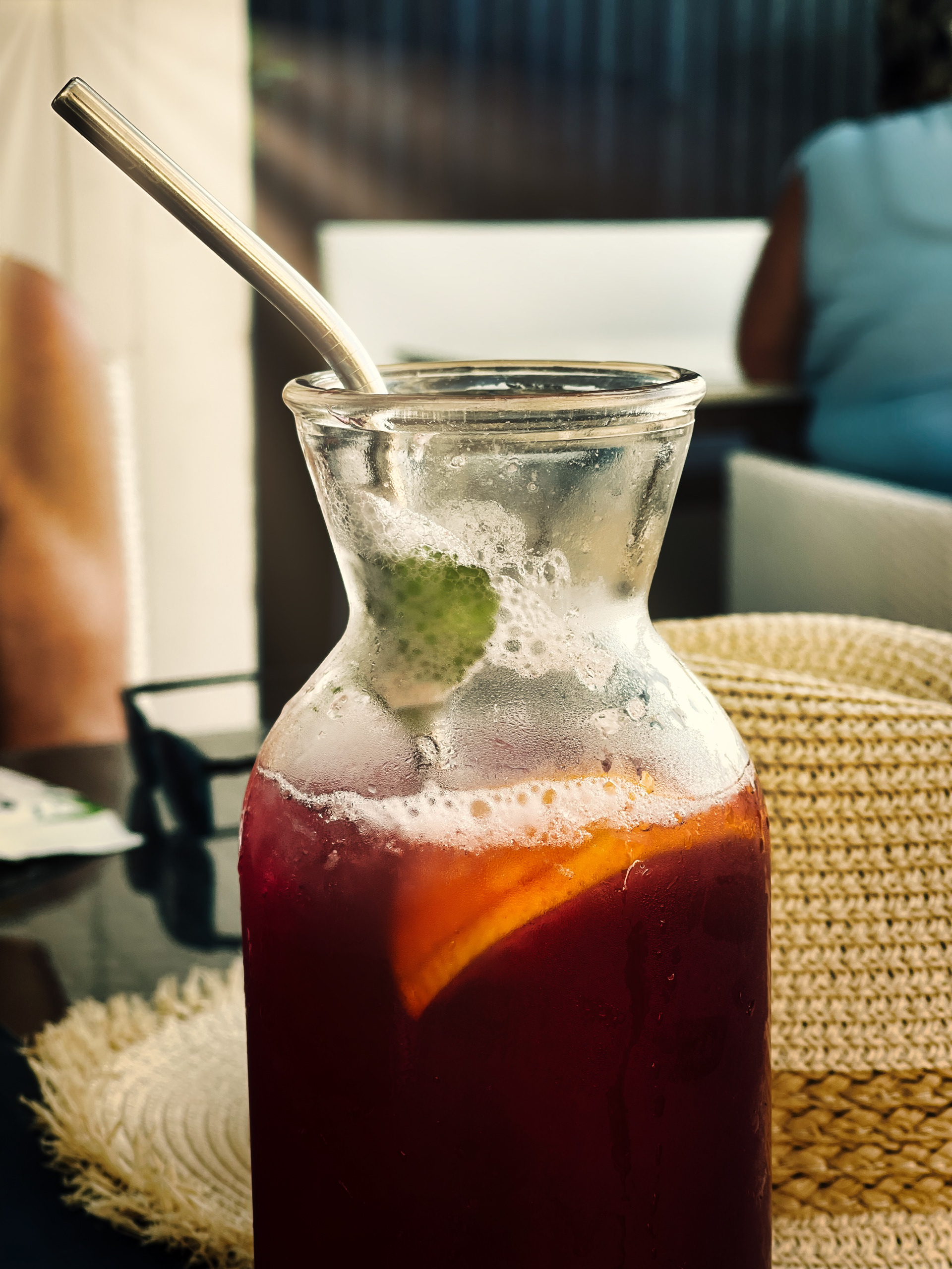 Refreshing fruit drink Lake Bled