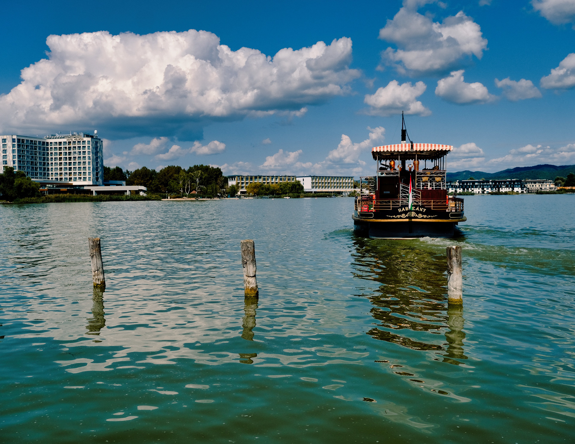 Paddle steam on Lake Balaton