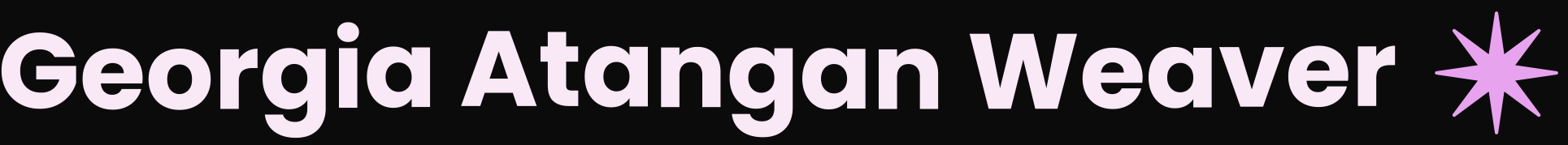 Georgia Atangan Weaver