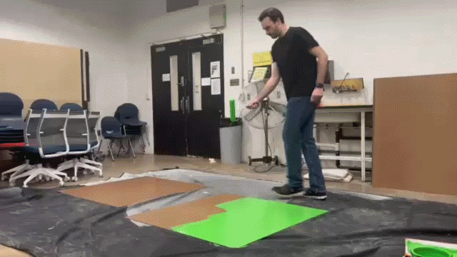 Green square painting time lapse!!!