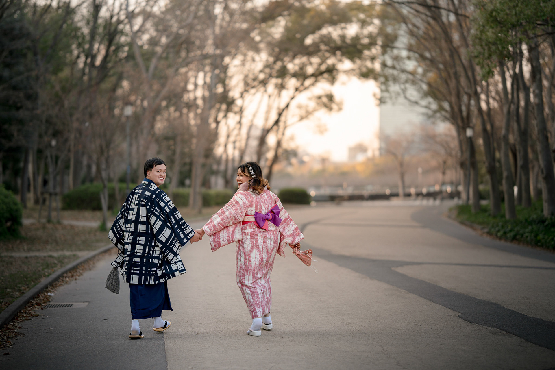 Osaka Castle (April sunset)