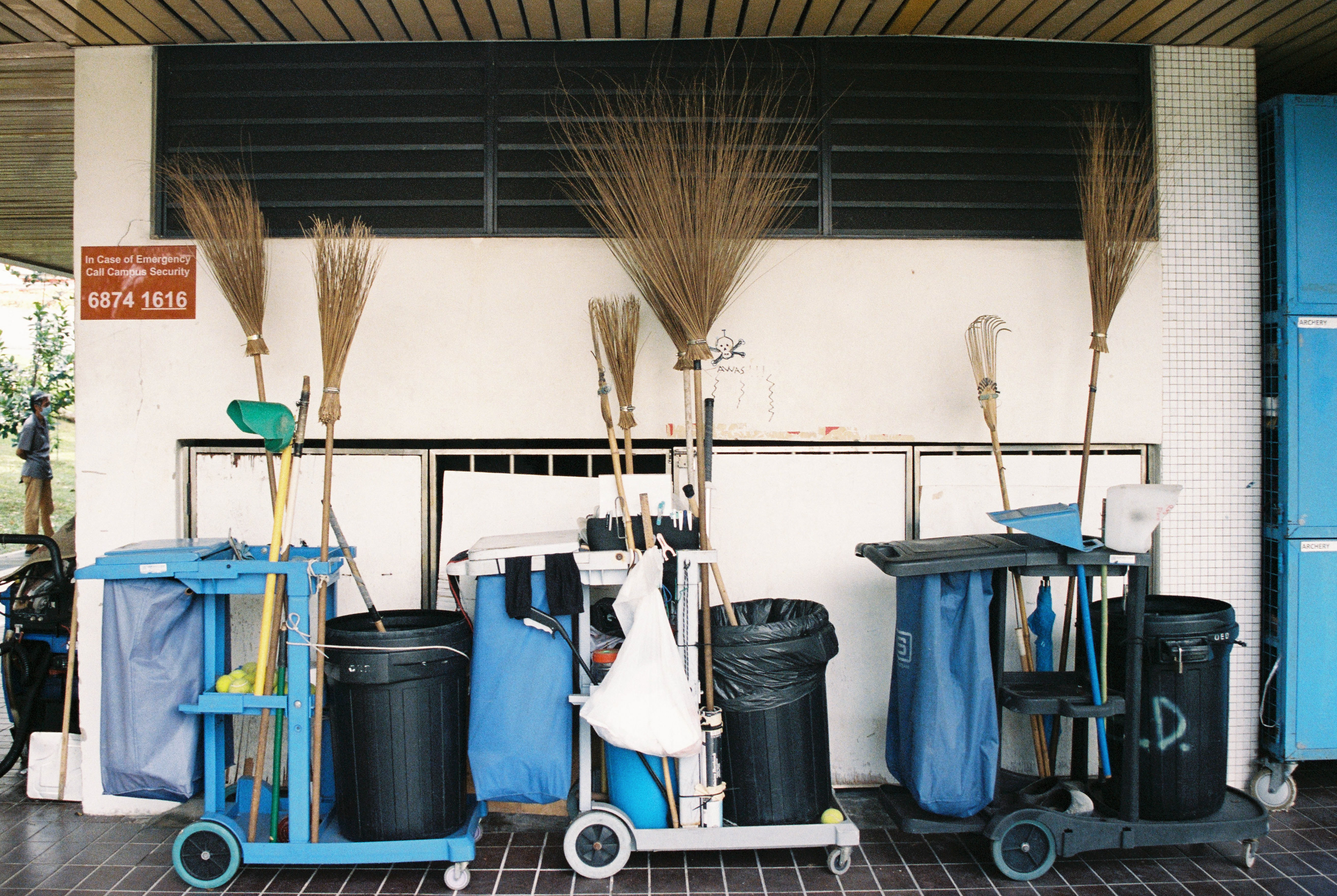 Film Photographers love to take shots of the trash can.