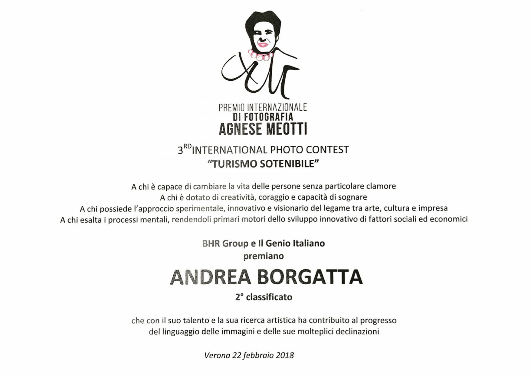 Premio Agnese Meotti sul Turismo sostenibile con la serie "Himandhoo"2018