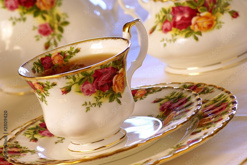 Elegant Porcelain Tea Set