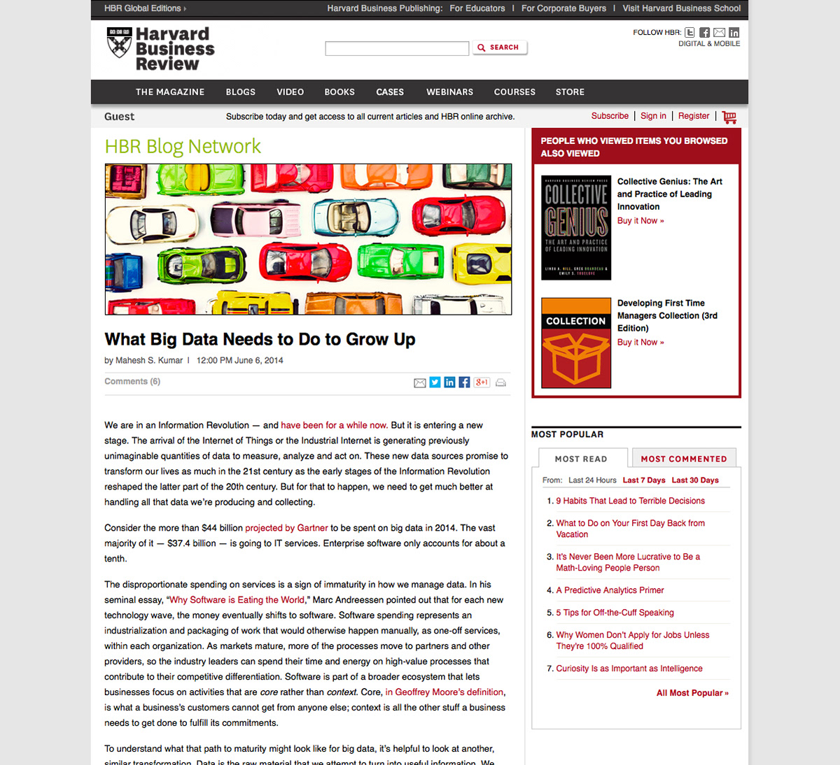 HARVARD BUSINESS REVIEW