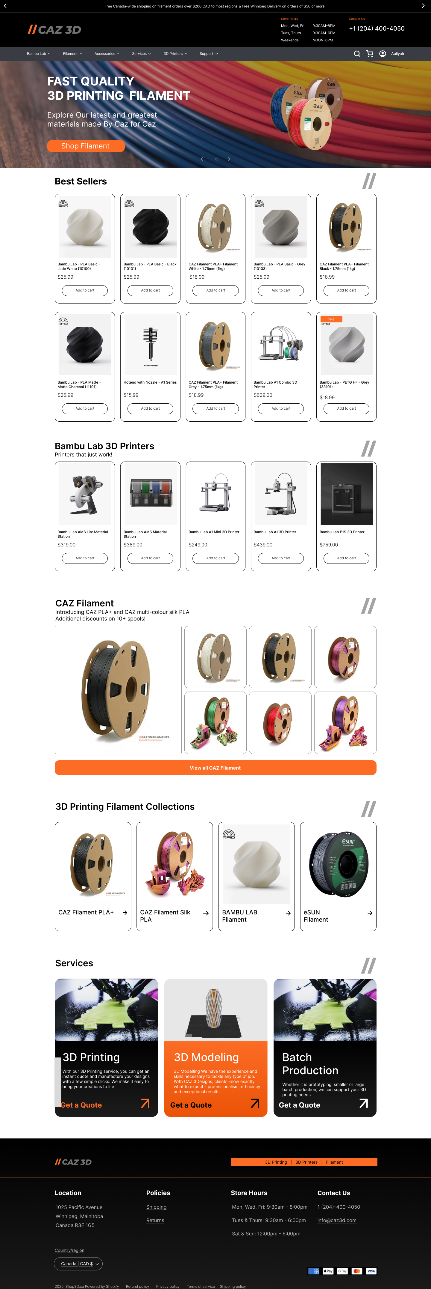 High Fidelity Homepage