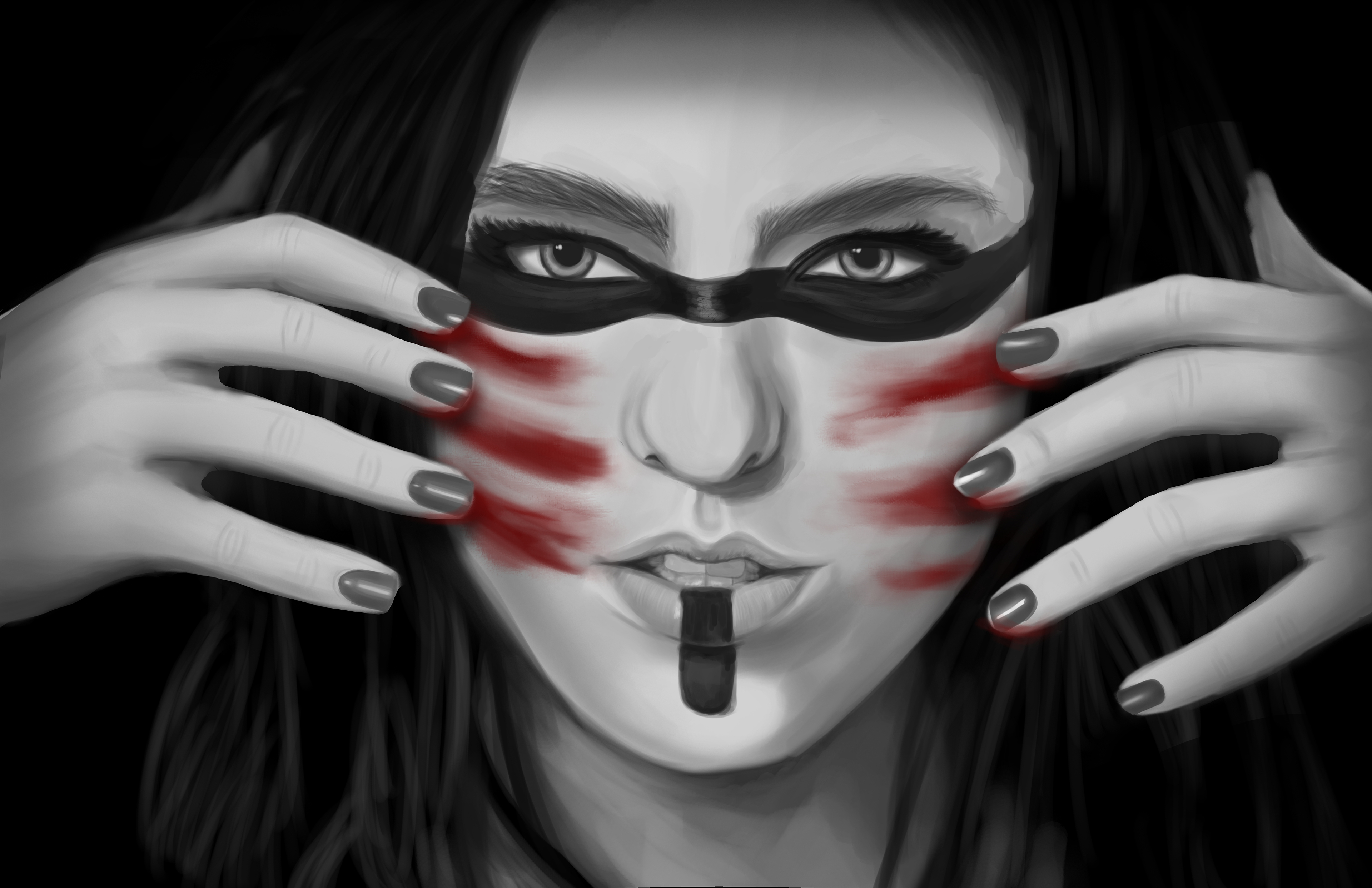 Alternative female illustration for additional promotional marketing options