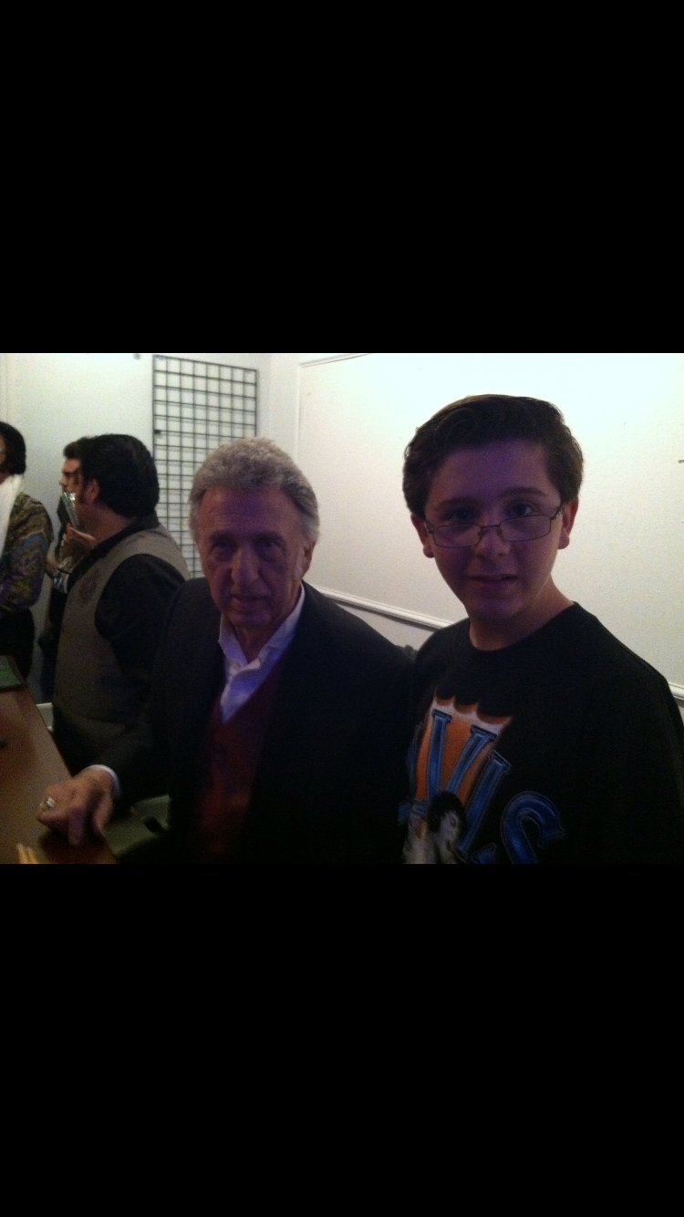 Young me with D.J Fontana, ELvis’ original drummer.