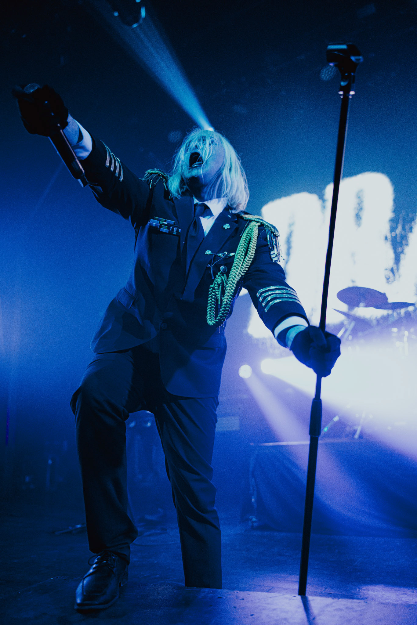 Kim Dracula performing live at Palladium Riga in Riga, Latvia, on February 9, 2026.A visually intense and genre-defying performance blending industrial, alternative metal and theatrical elements.