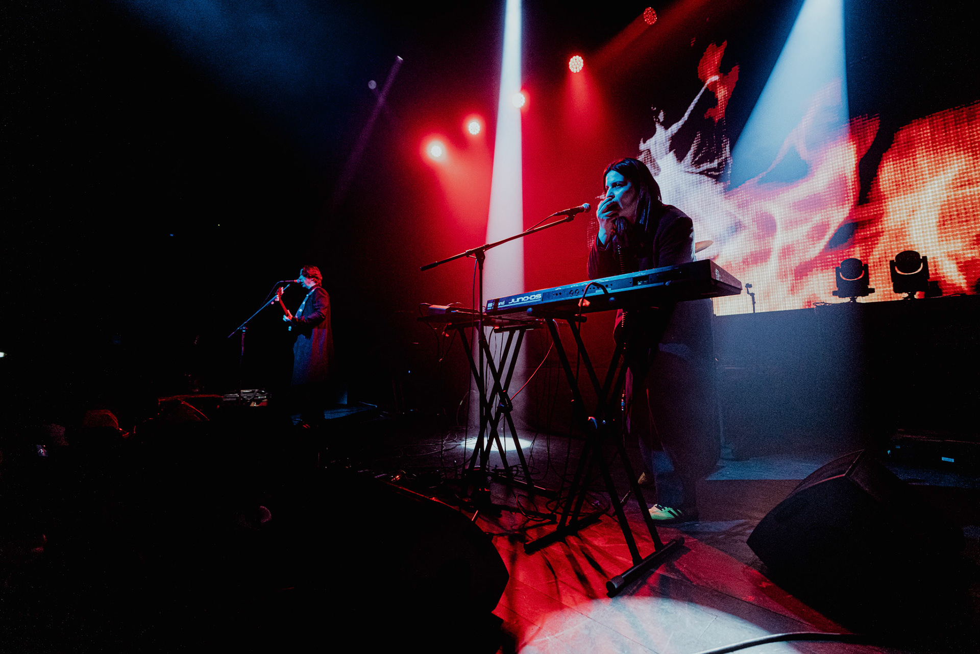 VOWWS performing live at Palladium Riga in Riga, Latvia, on February 9, 2026.Support act for Kim Dracula. A dark, atmospheric set rooted in post-punk and industrial rock.