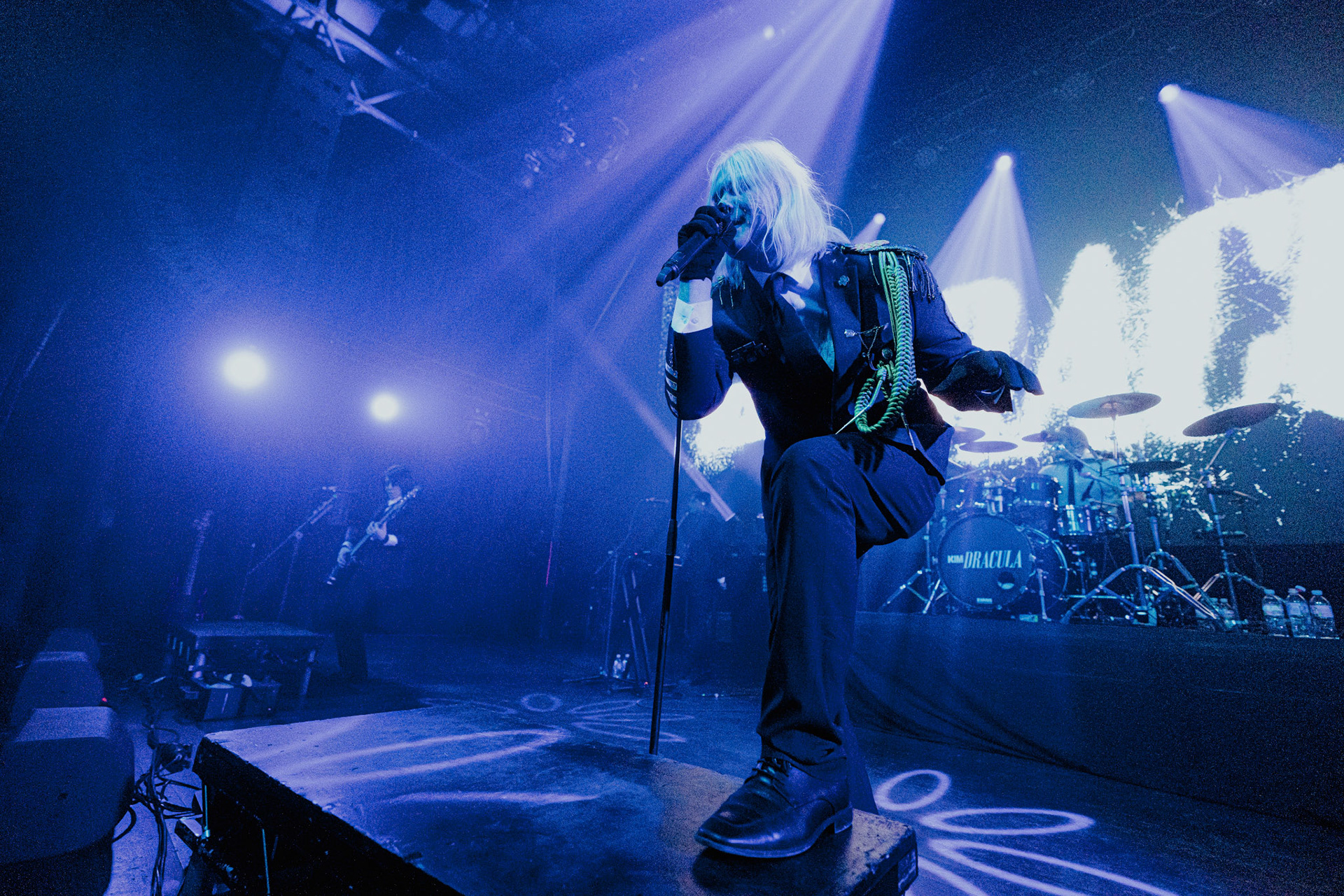 Kim Dracula performing live at Palladium Riga in Riga, Latvia, on February 9, 2026.A visually intense and genre-defying performance blending industrial, alternative metal and theatrical elements.