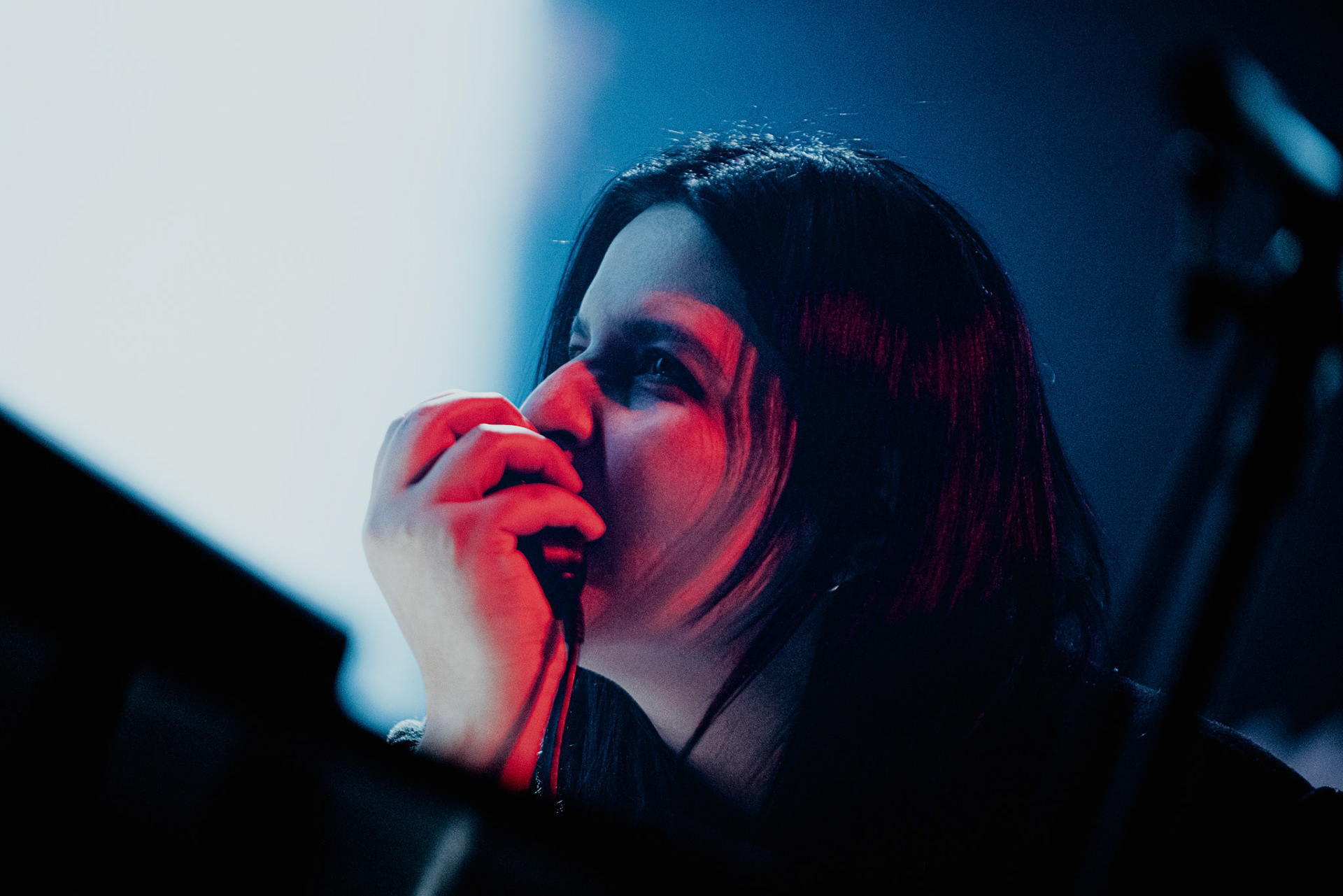 VOWWS performing live at Palladium Riga in Riga, Latvia, on February 9, 2026.Support act for Kim Dracula. A dark, atmospheric set rooted in post-punk and industrial rock.