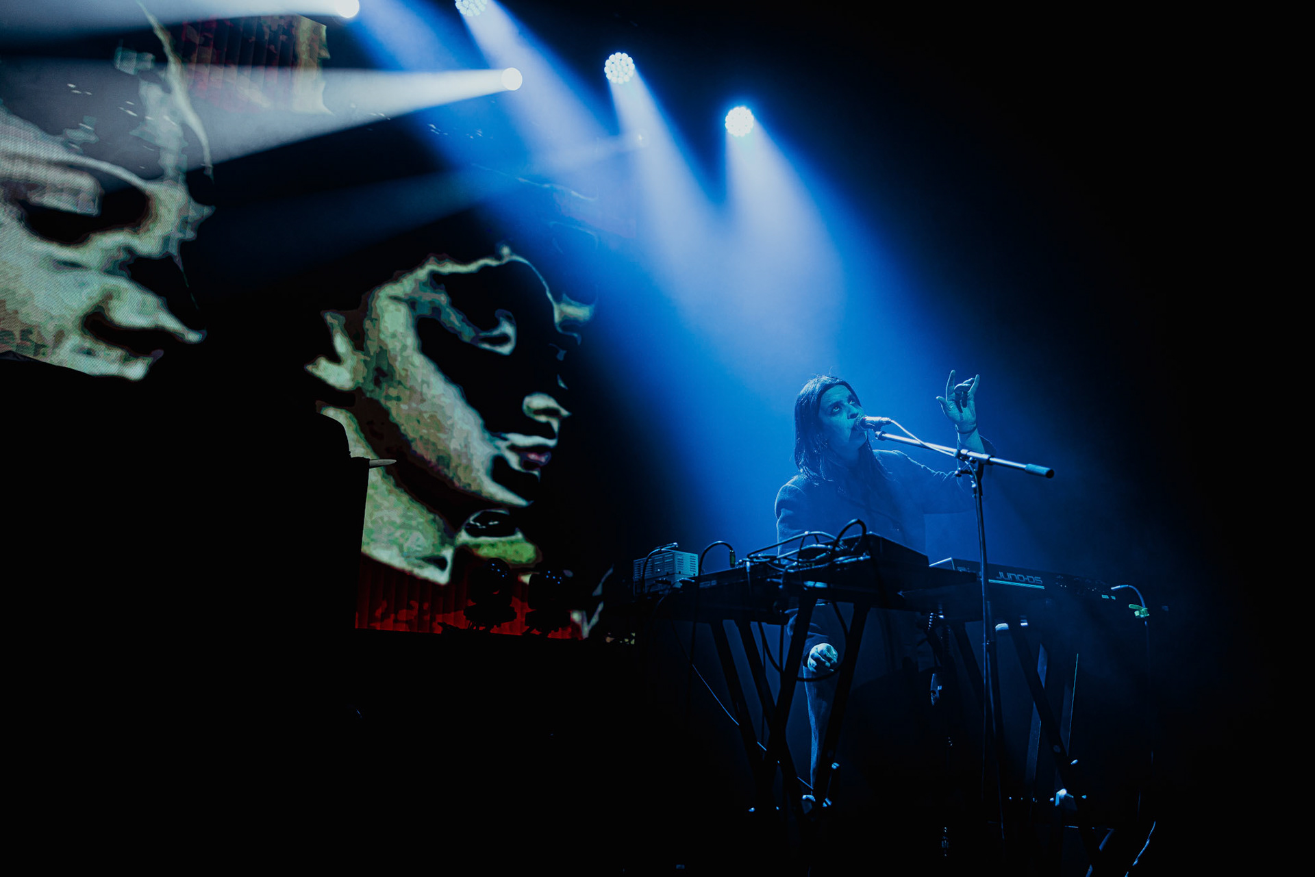 VOWWS performing live at Palladium Riga in Riga, Latvia, on February 9, 2026.Support act for Kim Dracula. A dark, atmospheric set rooted in post-punk and industrial rock.