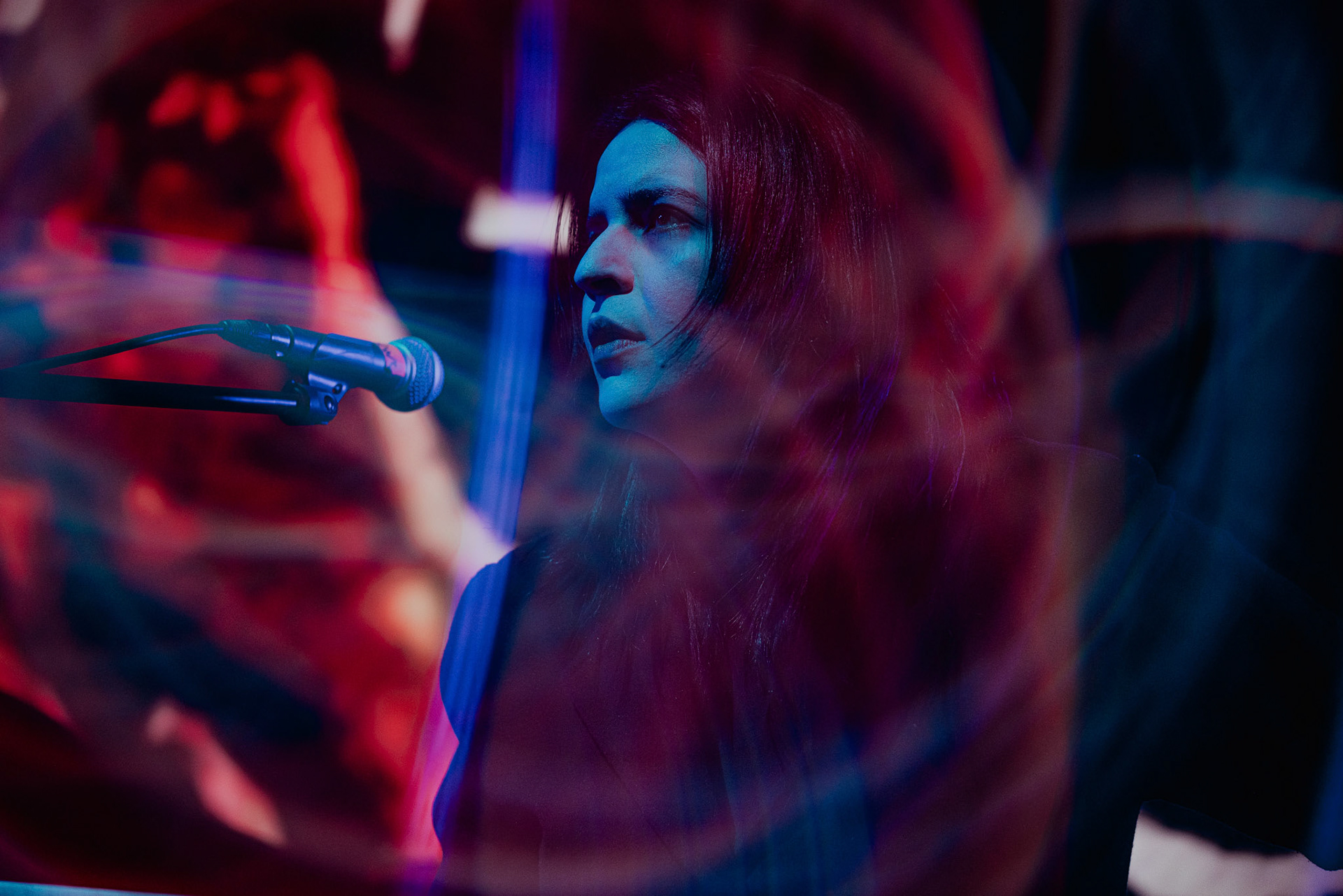 VOWWS performing live at Palladium Riga in Riga, Latvia, on February 9, 2026.Support act for Kim Dracula. A dark, atmospheric set rooted in post-punk and industrial rock.