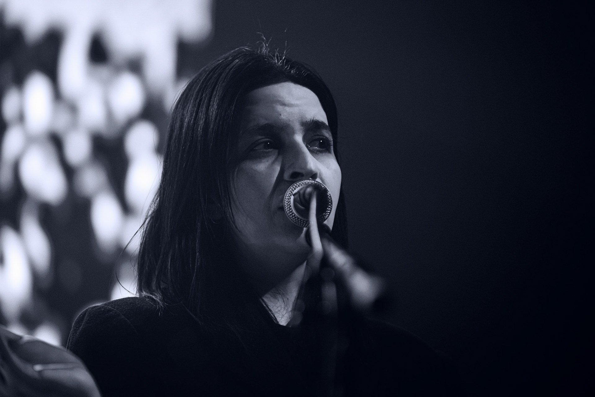 VOWWS performing live at Palladium Riga in Riga, Latvia, on February 9, 2026.Support act for Kim Dracula. A dark, atmospheric set rooted in post-punk and industrial rock.