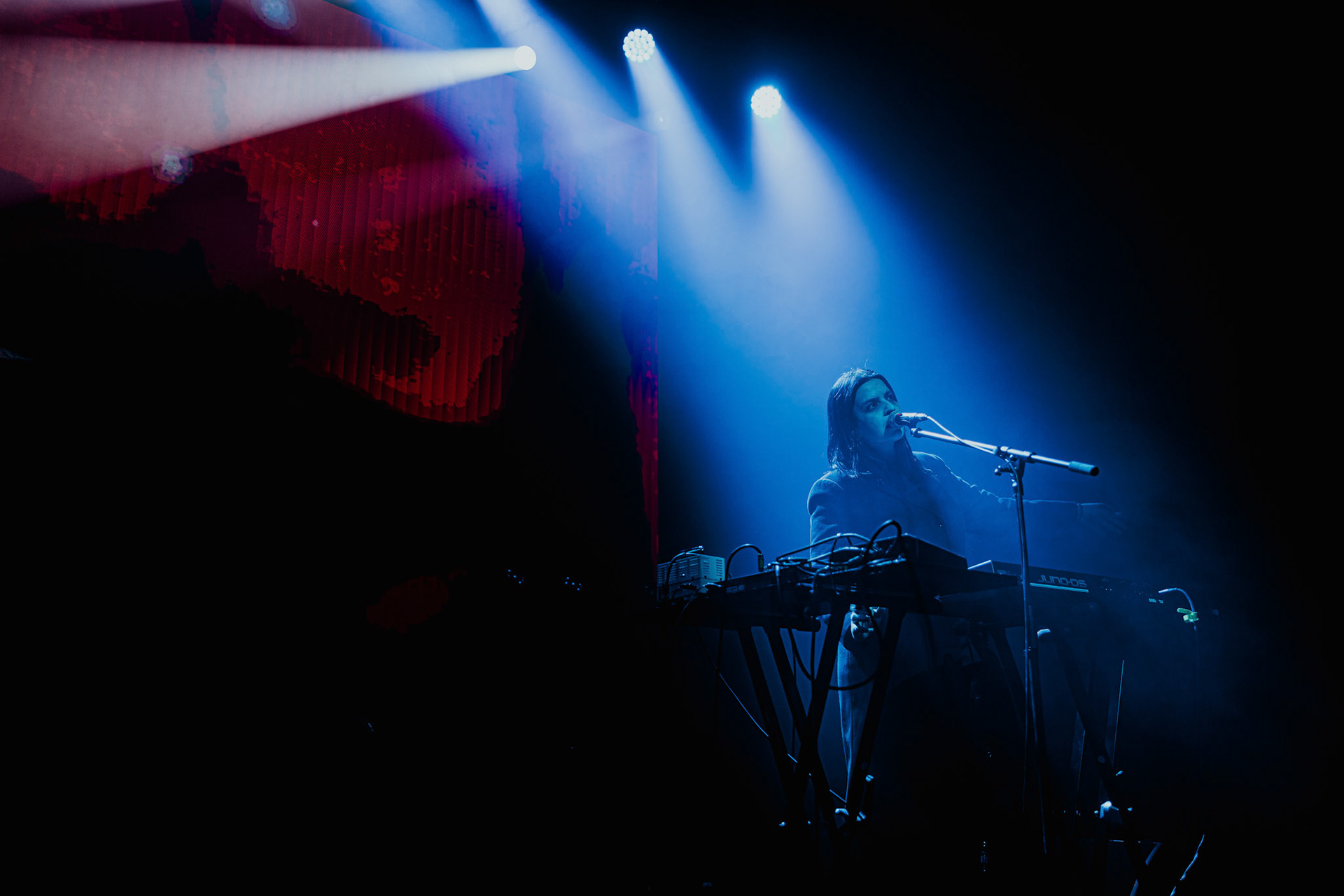 VOWWS performing live at Palladium Riga in Riga, Latvia, on February 9, 2026.Support act for Kim Dracula. A dark, atmospheric set rooted in post-punk and industrial rock.