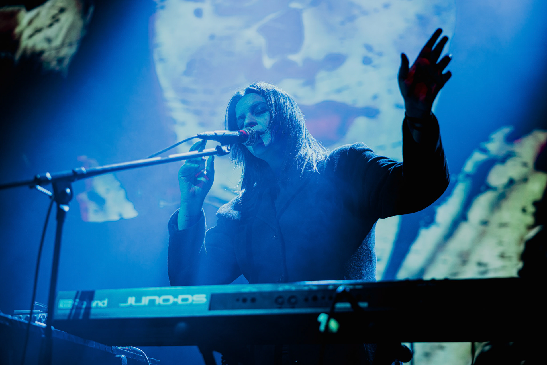 VOWWS performing live at Palladium Riga in Riga, Latvia, on February 9, 2026.Support act for Kim Dracula. A dark, atmospheric set rooted in post-punk and industrial rock.