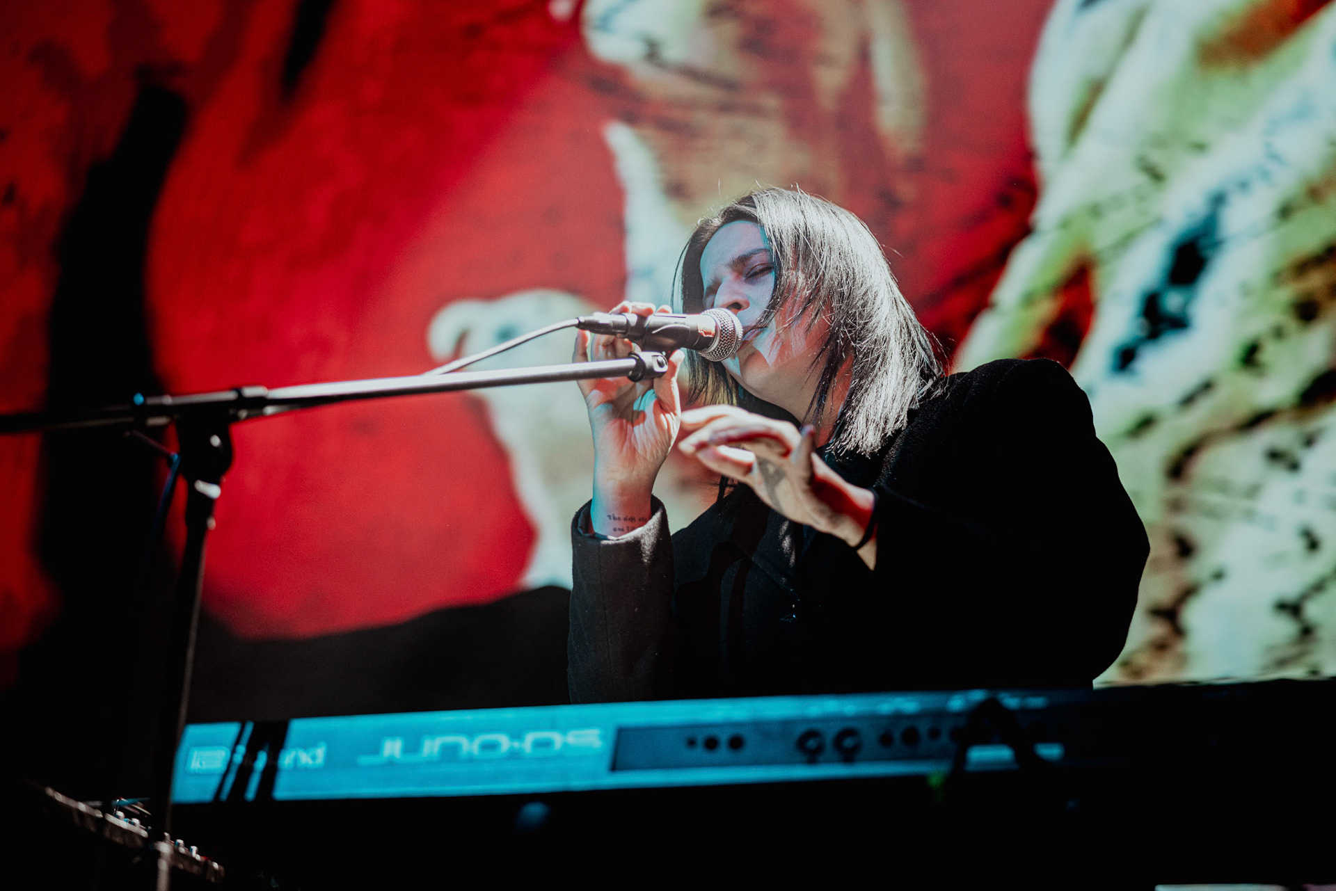 VOWWS performing live at Palladium Riga in Riga, Latvia, on February 9, 2026.Support act for Kim Dracula. A dark, atmospheric set rooted in post-punk and industrial rock.