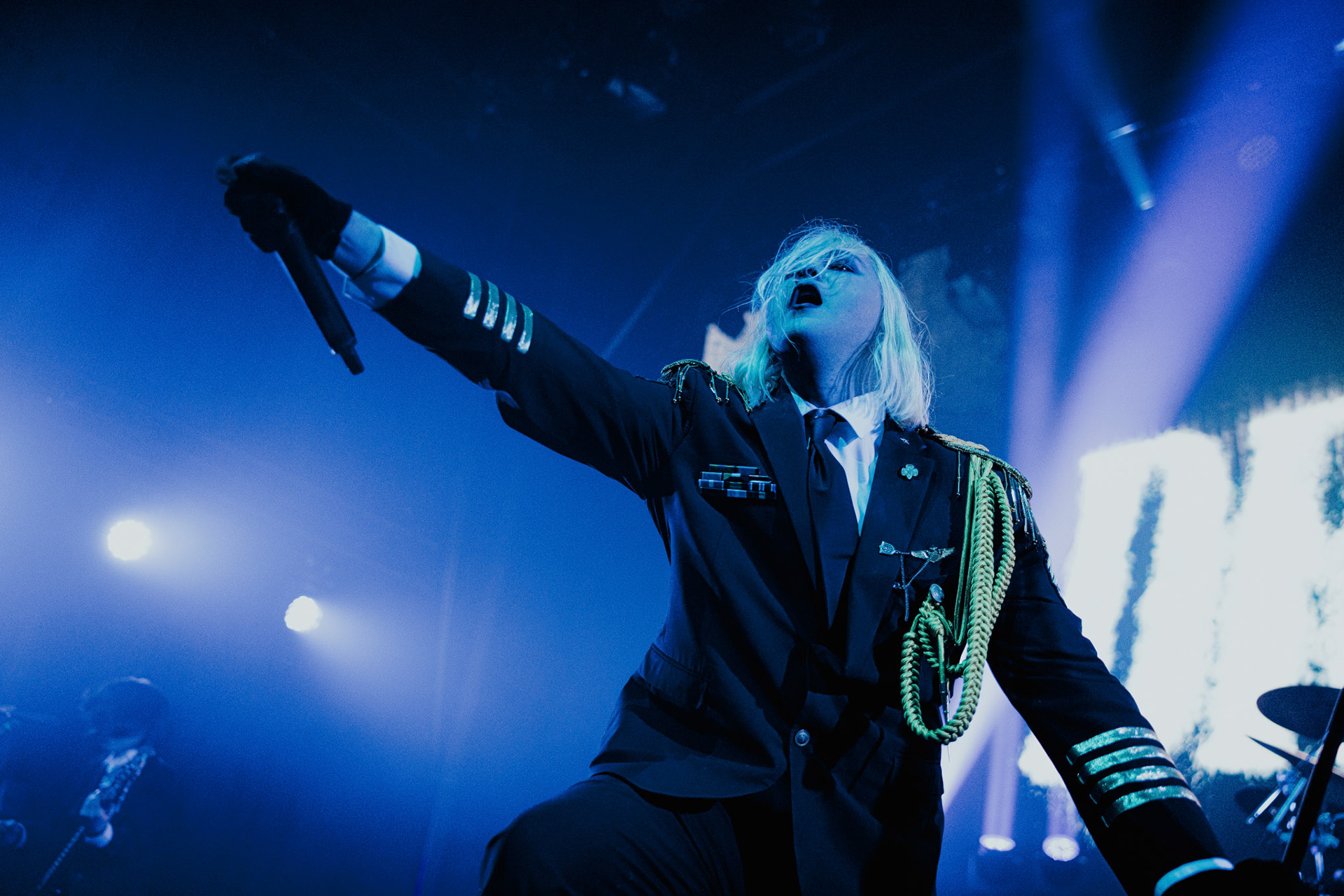 Kim Dracula performing live at Palladium Riga in Riga, Latvia, on February 9, 2026.A visually intense and genre-defying performance blending industrial, alternative metal and theatrical elements.